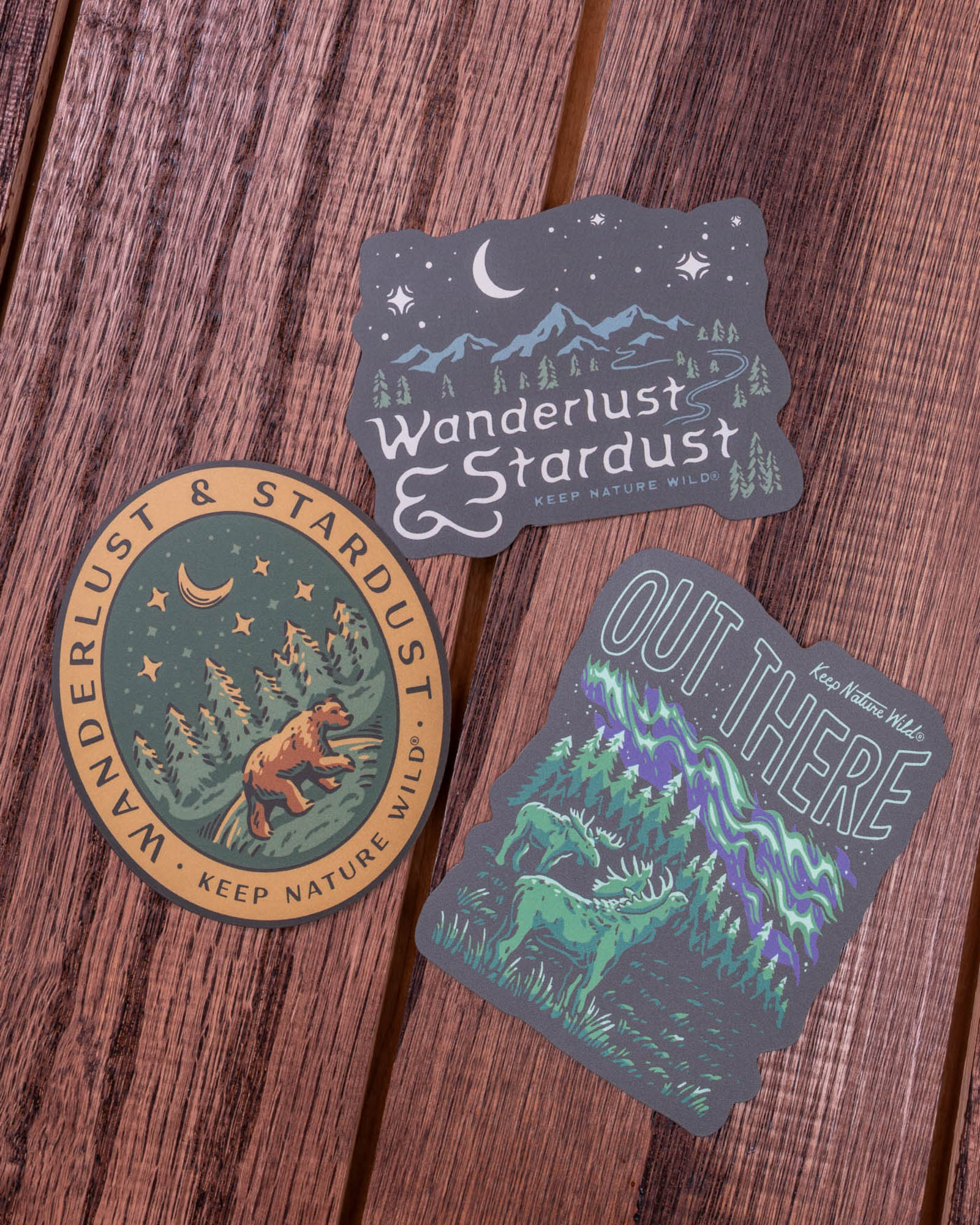 Keep Nature Wild Sticker Wanderlust & Stardust Bear | Sticker