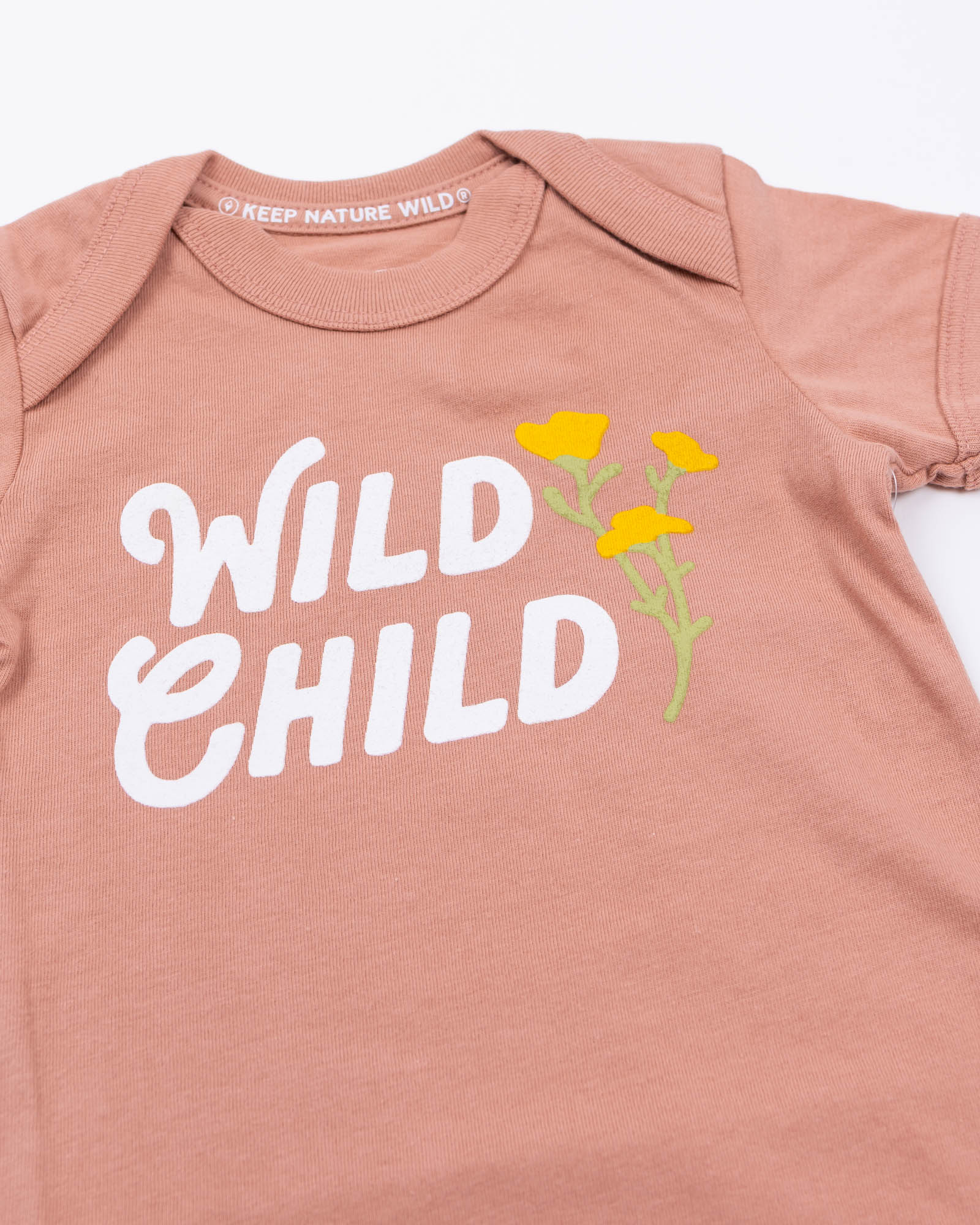 Keep Nature Wild Kids Wild Child Baby Bodysuit | Canyon Rose