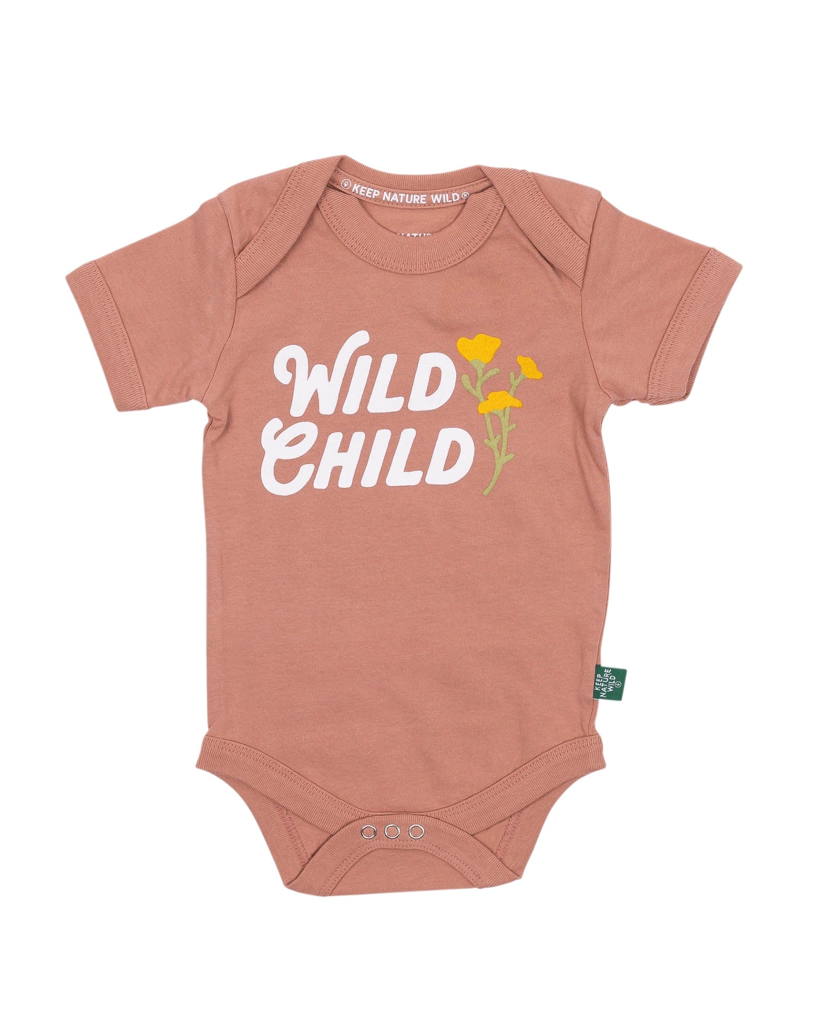 Keep Nature Wild Kids Wild Child Baby Bodysuit | Canyon Rose