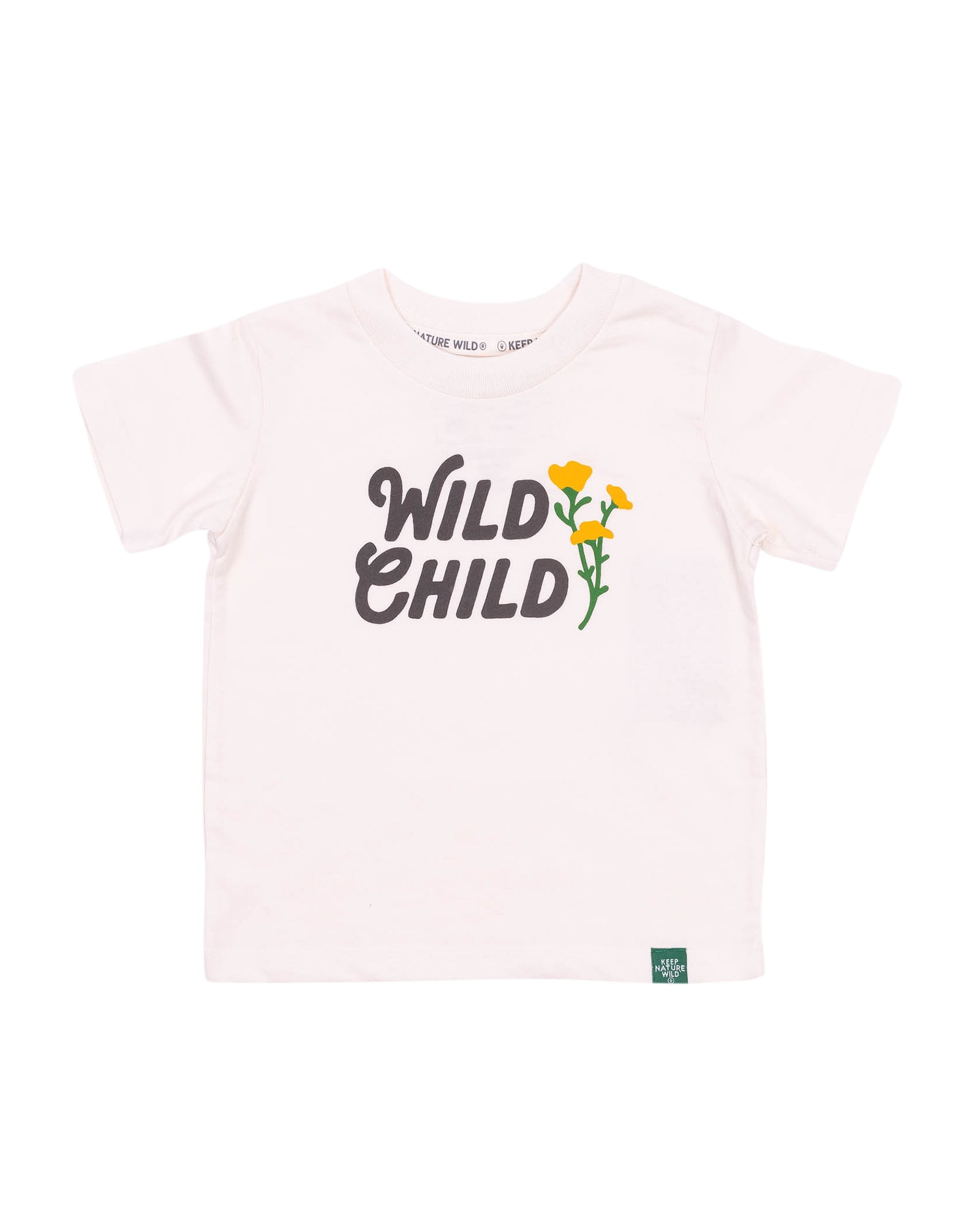 Keep Nature Wild Kids Wild Child Toddler Tee | Heather Natural