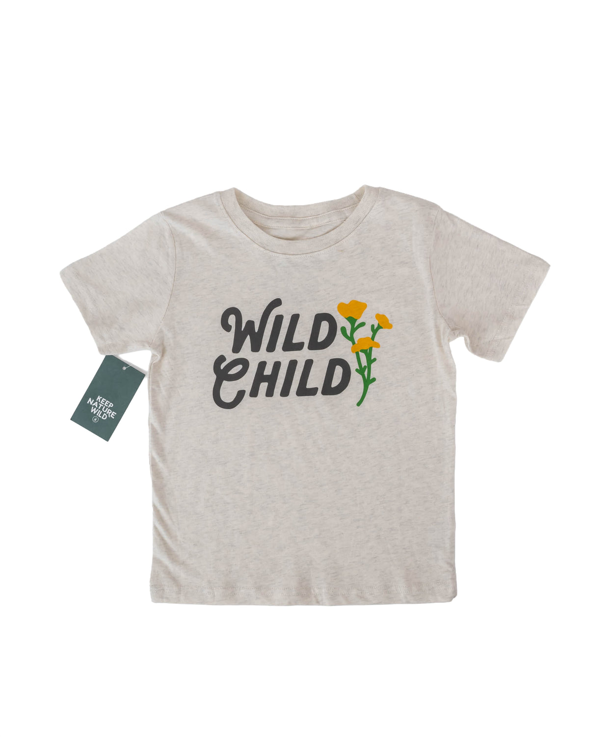 Keep Nature Wild Kids Wild Child Toddler Tee | Natural Heather