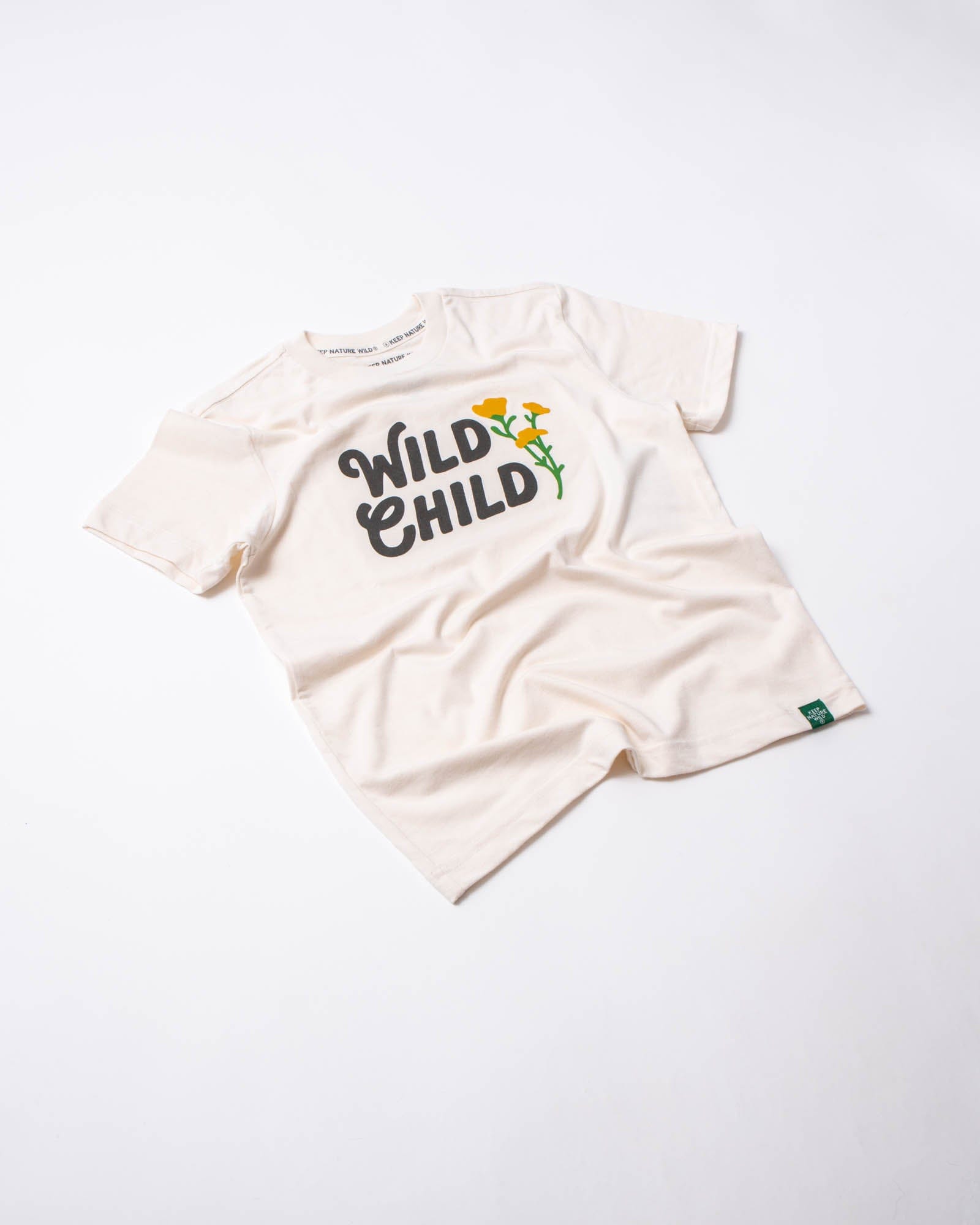 Keep Nature Wild Kids Wild Child Youth Tee | Heather Natural
