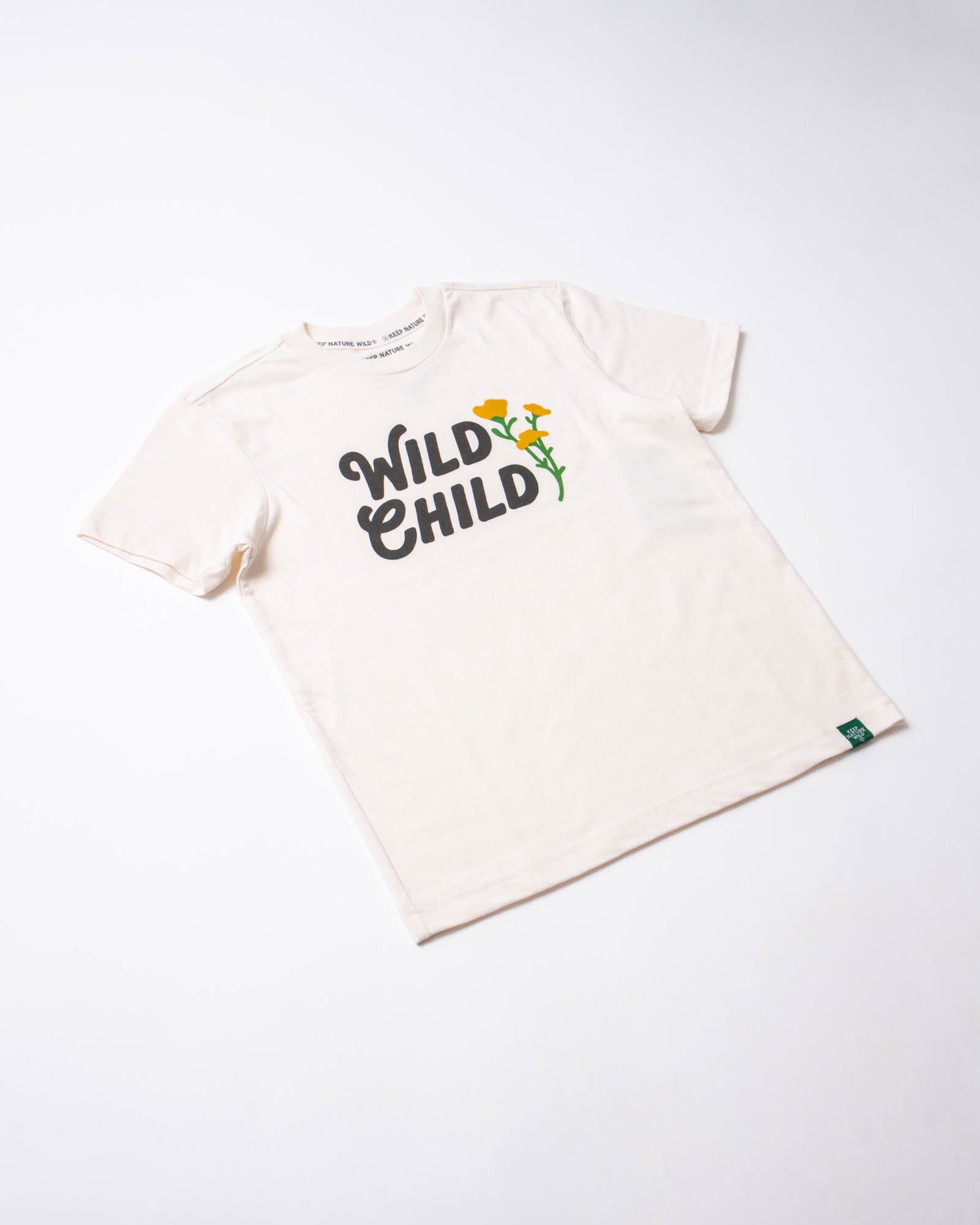 Keep Nature Wild Kids Wild Child Youth Tee | Heather Natural