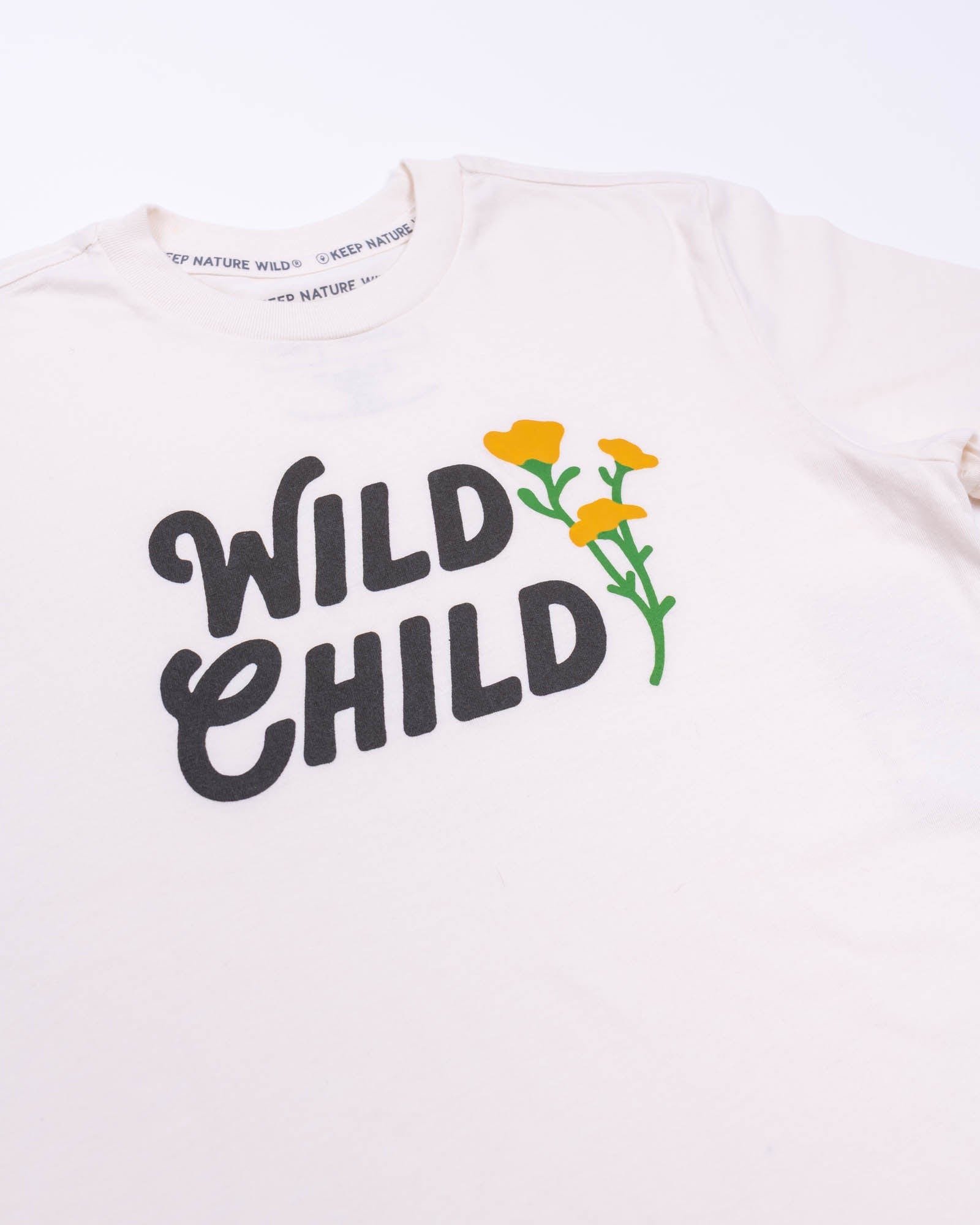 Keep Nature Wild Kids Wild Child Youth Tee | Heather Natural