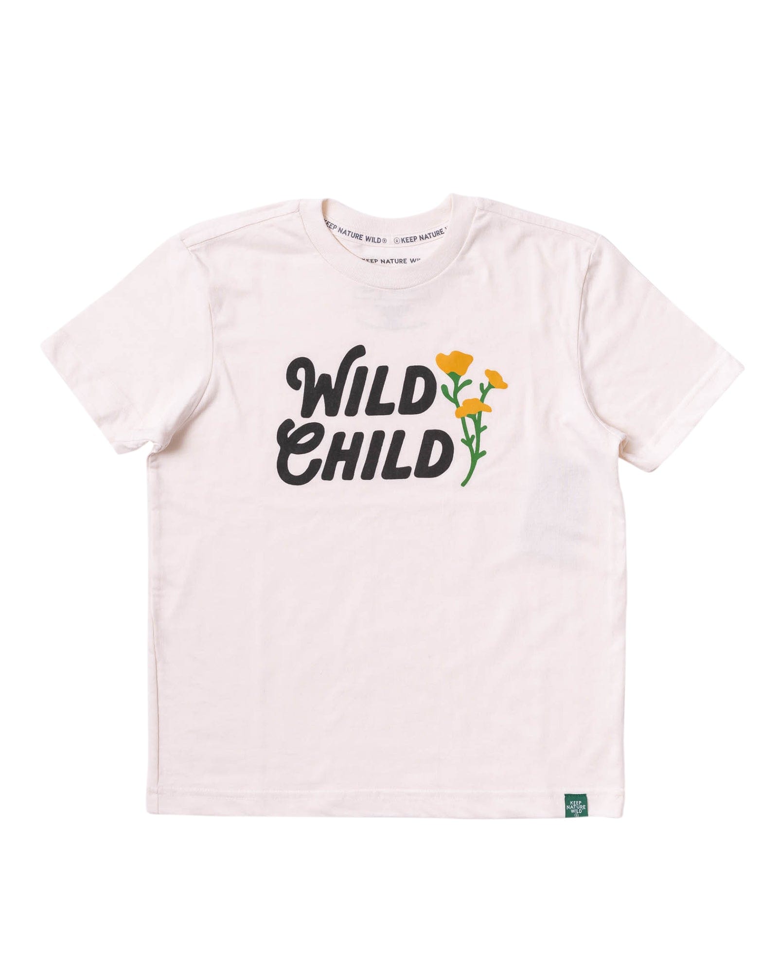 Keep Nature Wild Kids Wild Child Youth Tee | Heather Natural