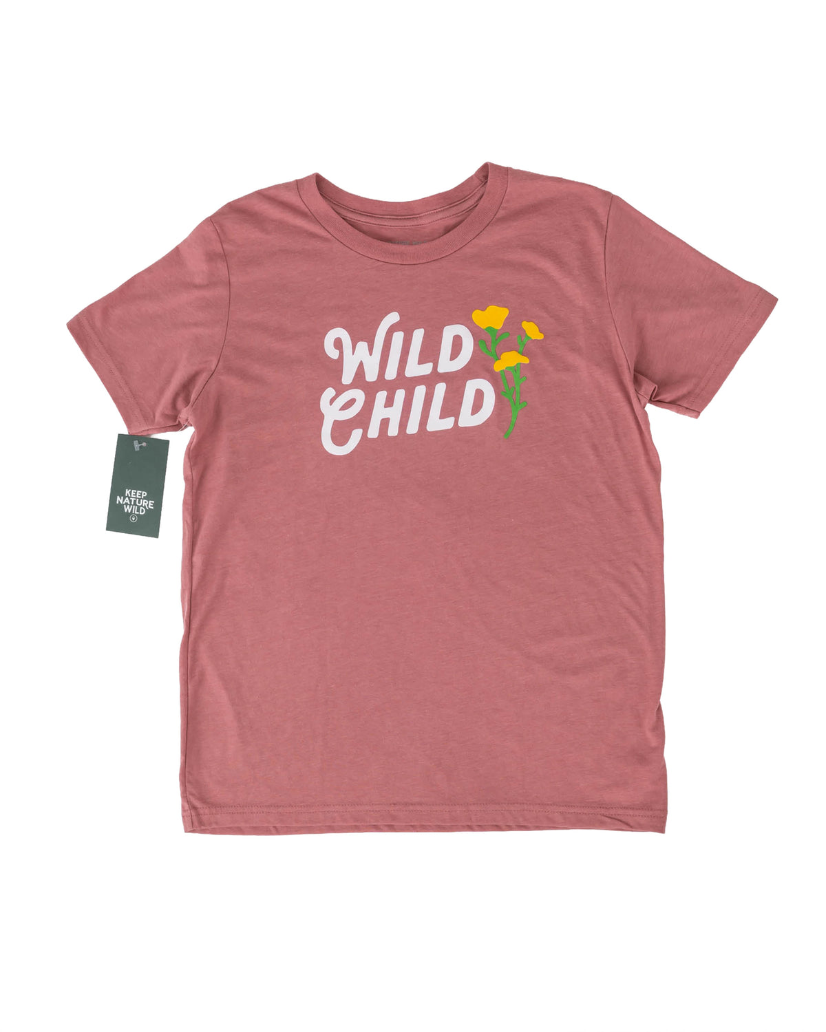 Keep Nature Wild Kids Wild Child Youth Tee | Orchid