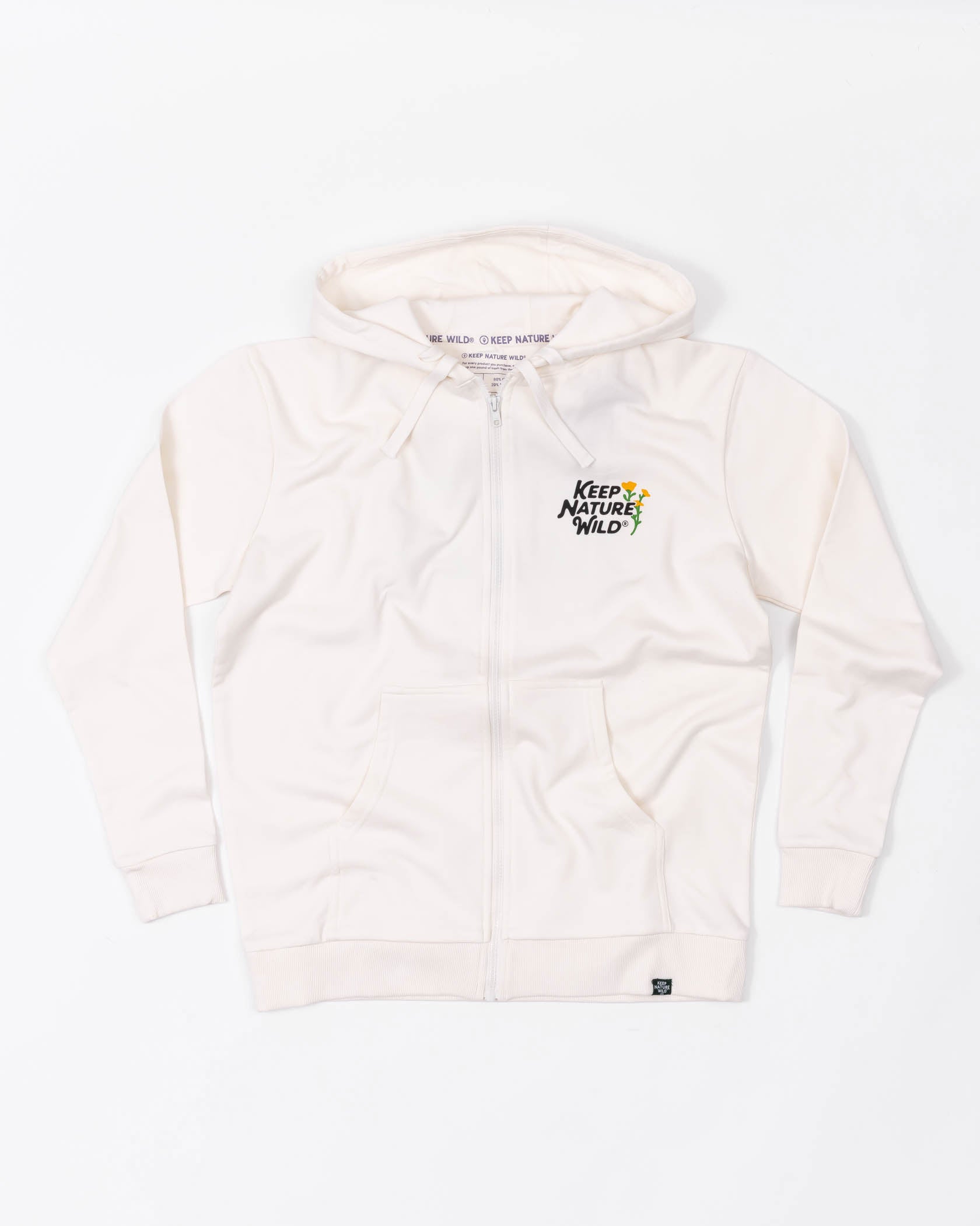 Wild Child Zip-Up Hoodie | Natural