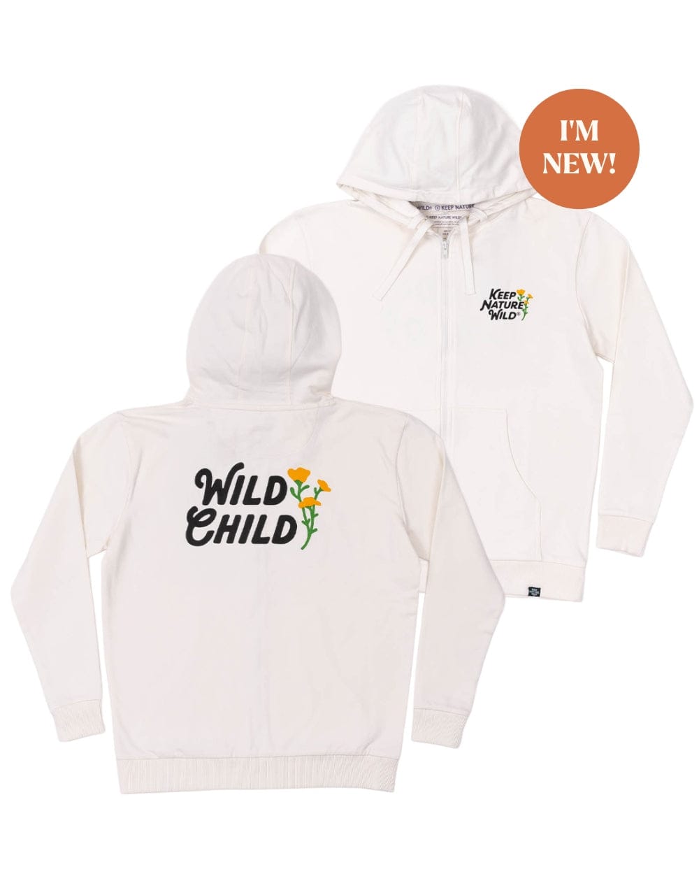 Keep Nature Wild Outerwear Wild Child Zip-Up Hoodie | Natural