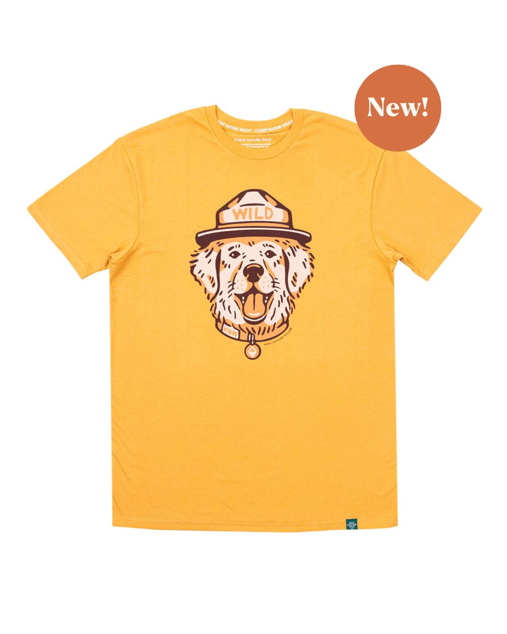 Keep Nature Wild Tee Wild Dog Unisex Tee | Mustard