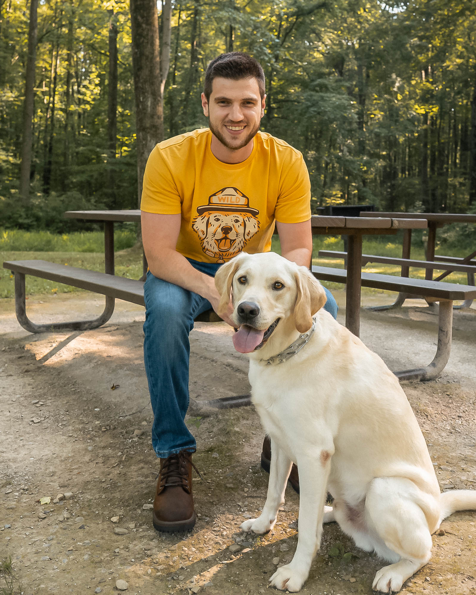 Keep Nature Wild Tee Wild Dog Unisex Tee | Mustard