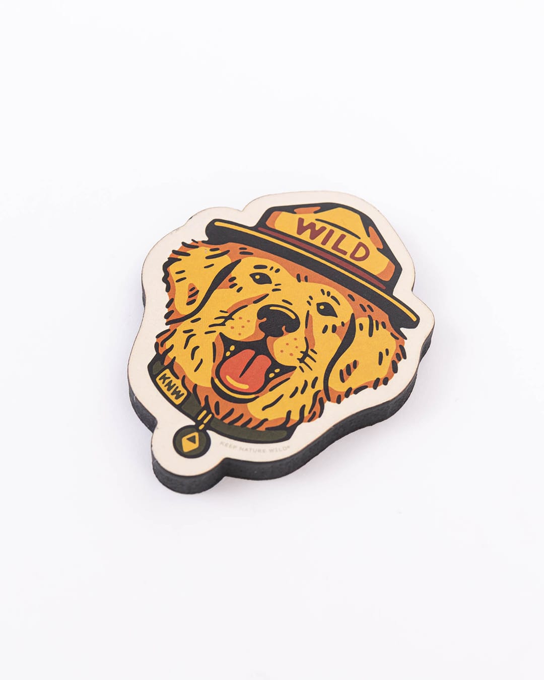 Keep Nature Wild Magnet Wild Dog | Wood Magnet