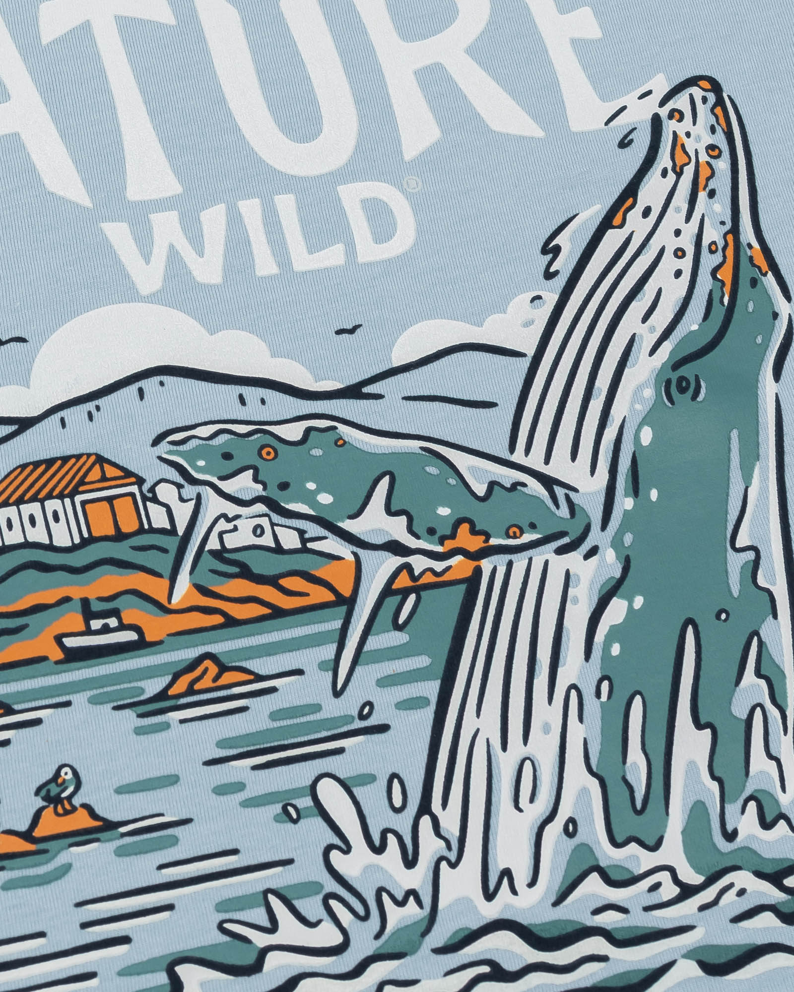 Keep Nature Wild Tee Wild Humpback Unisex Tee | Morning Mist