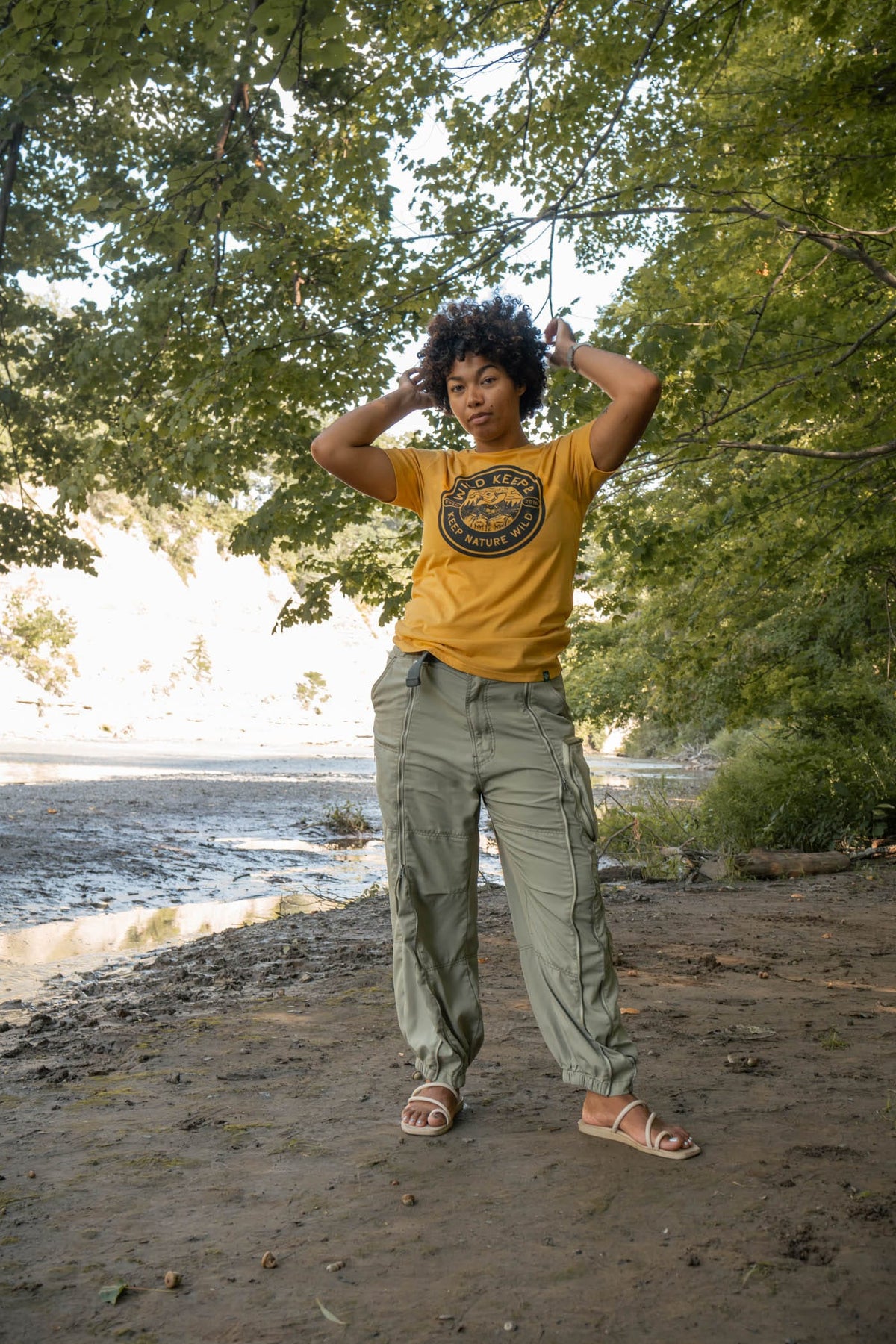 Keep Nature Wild Tee Wild Keeper Bear | Unisex Tee | Mustard