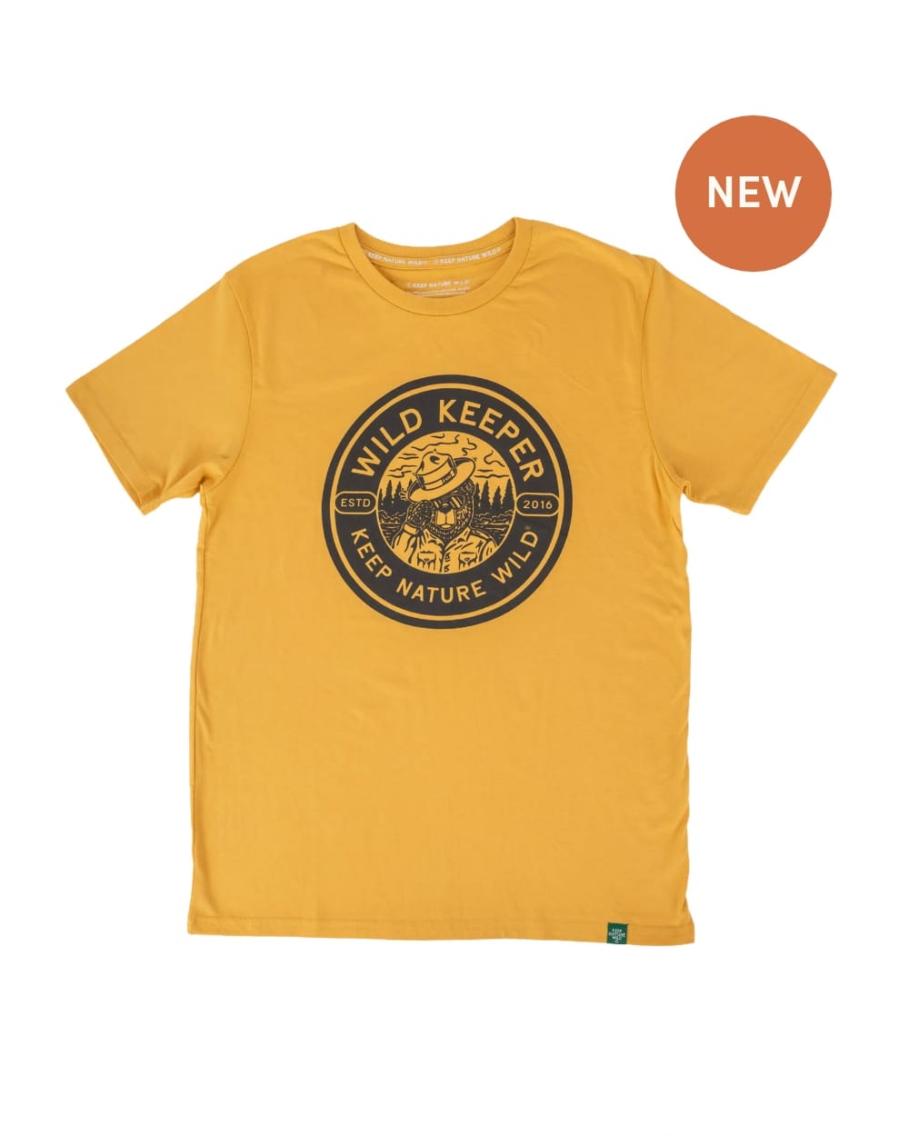 Keep Nature Wild Tee Wild Keeper Bear | Unisex Tee | Mustard