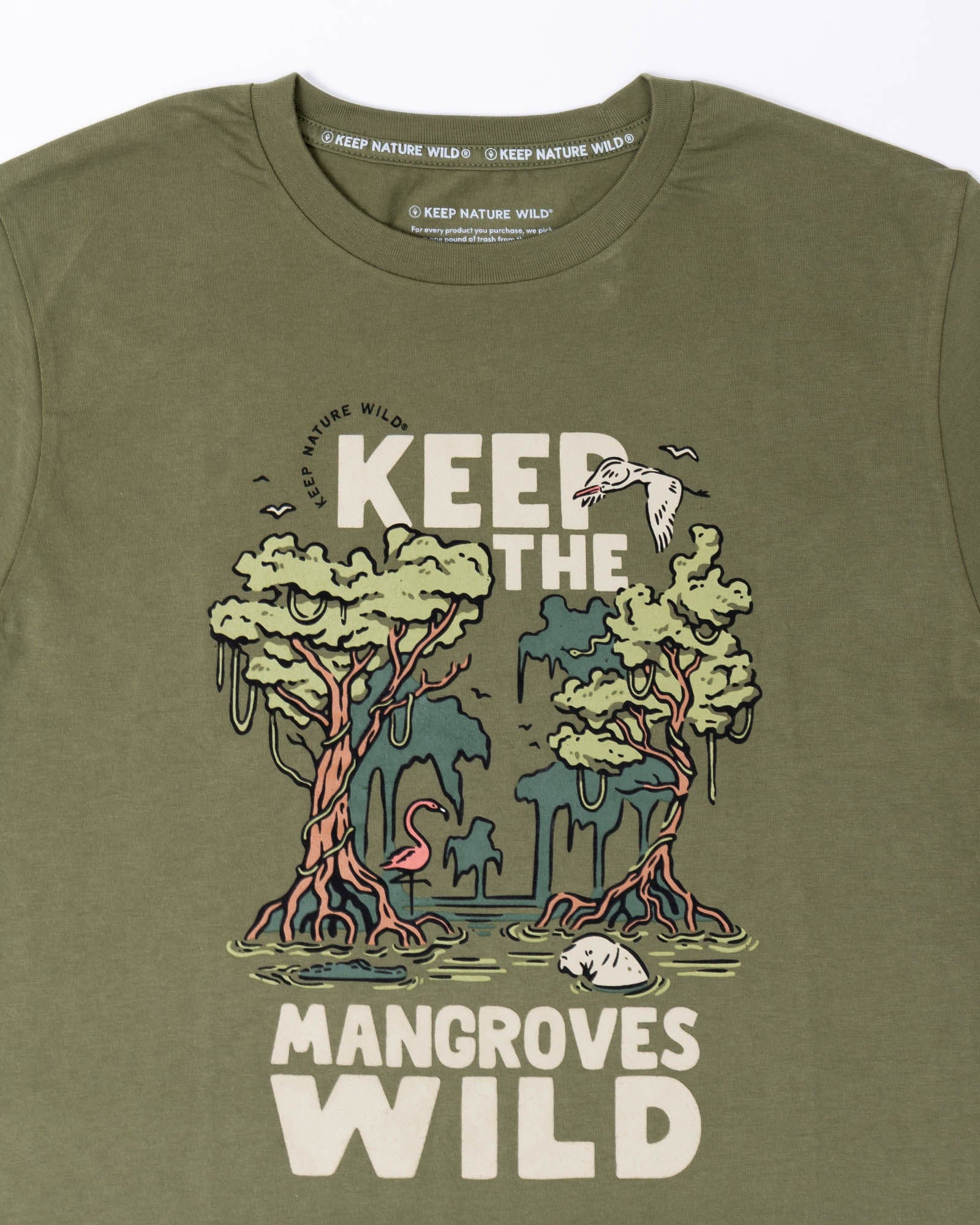 Keep Nature Wild Tee Wild Mangroves Unisex Tee | Olive