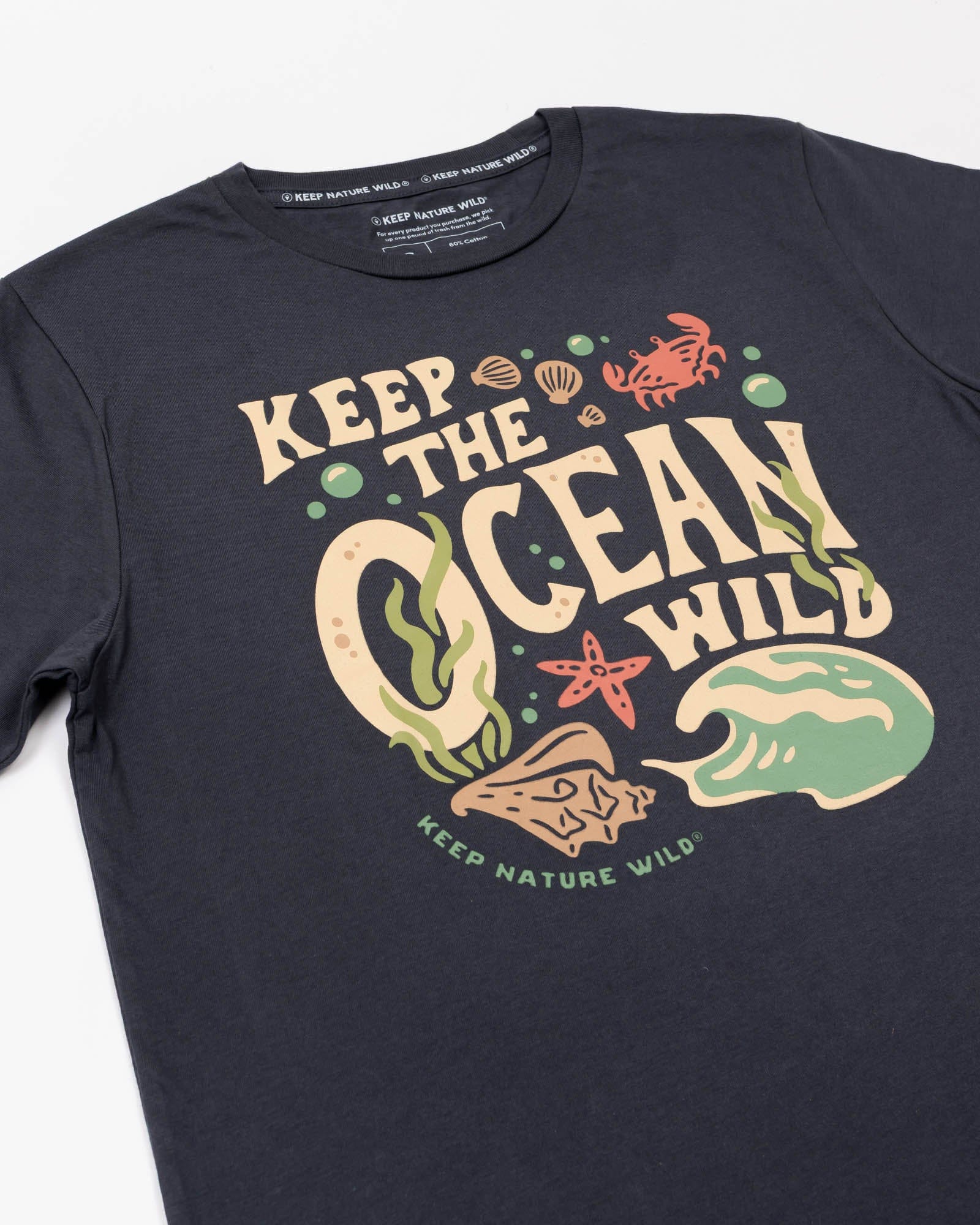 Keep Nature Wild Tee Wild Oceans Unisex Tee | Coal