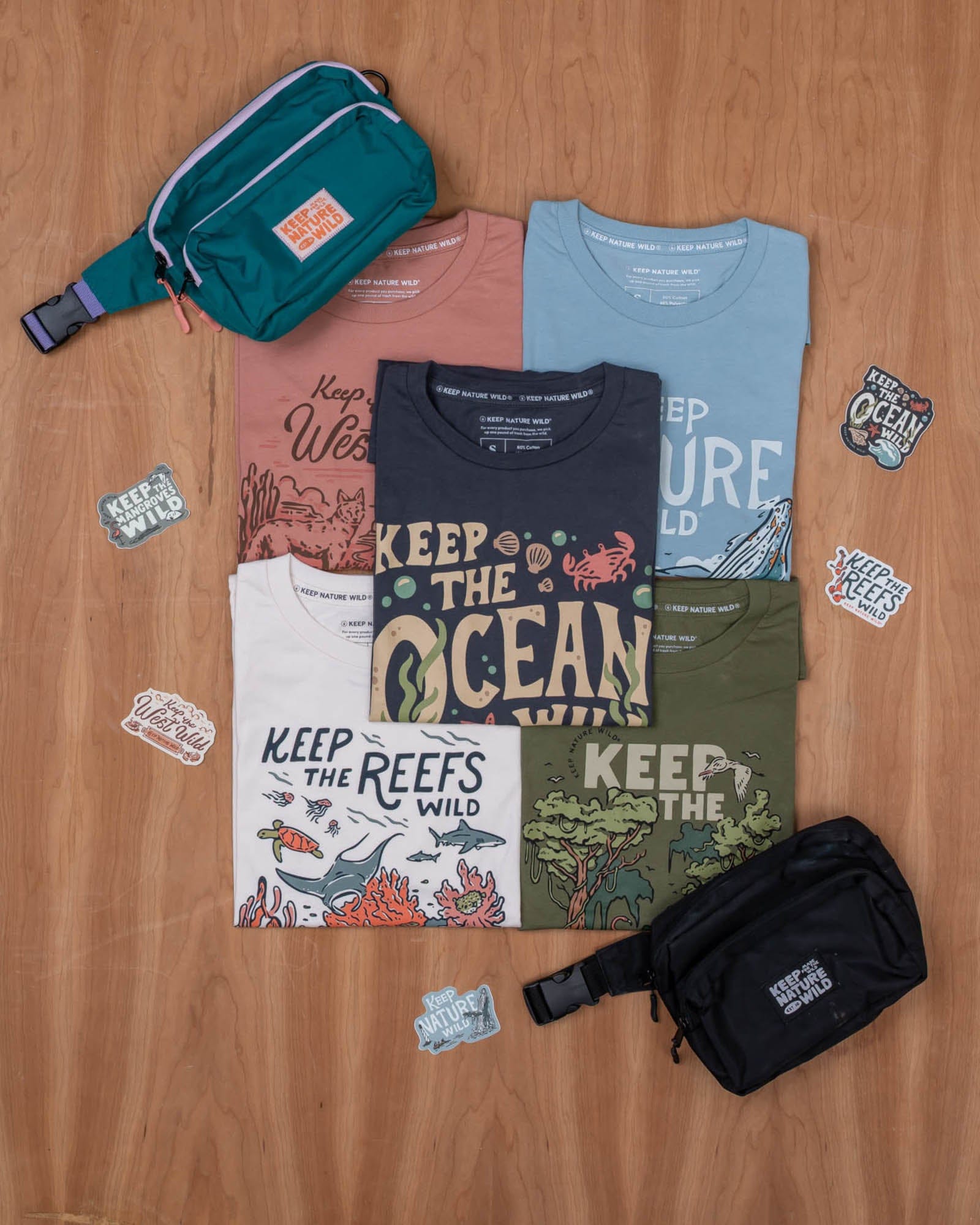 Keep Nature Wild Tee Wild Oceans Unisex Tee | Coal