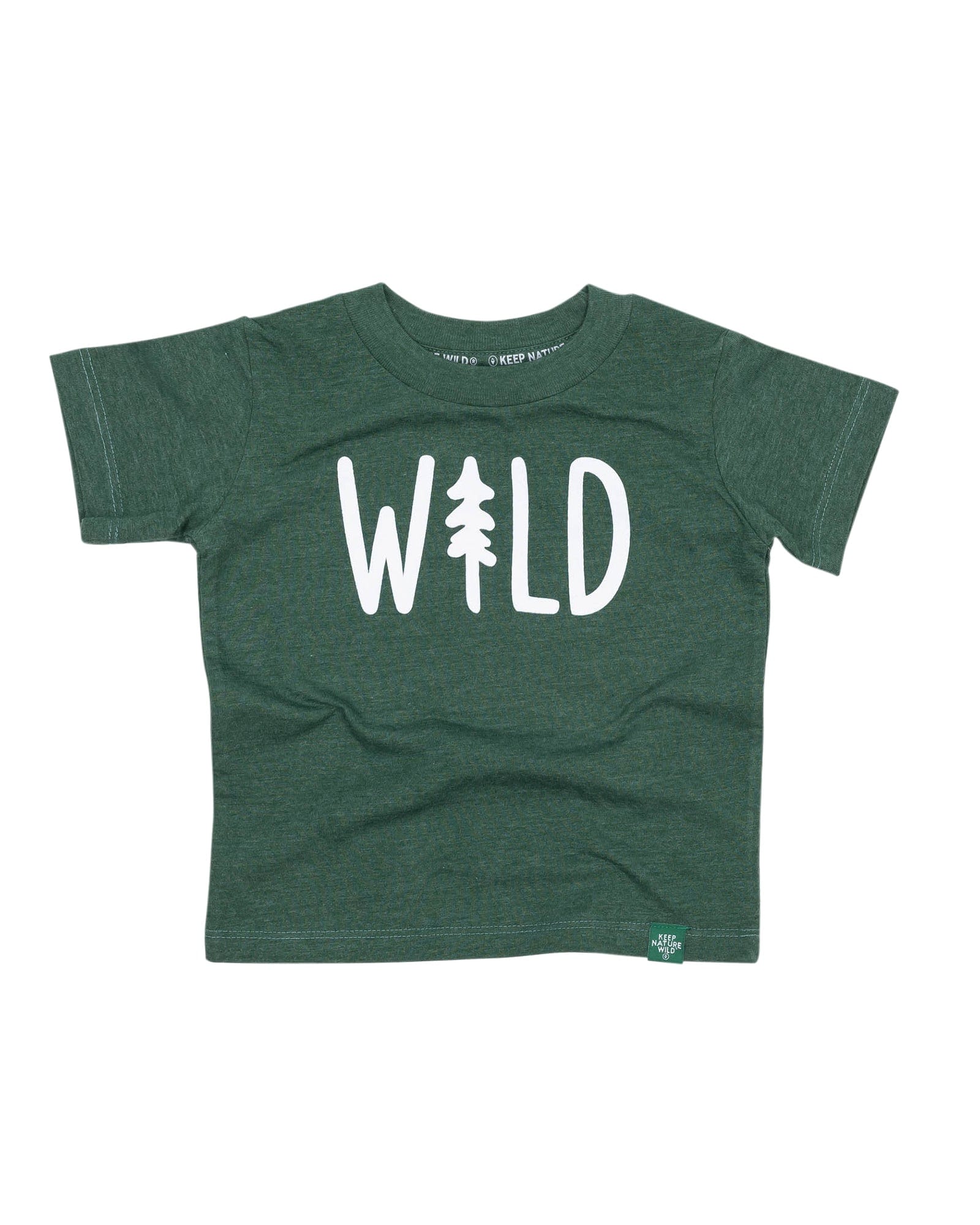 Keep Nature Wild Kids Wild Pine Toddler Tee | Heather Forest