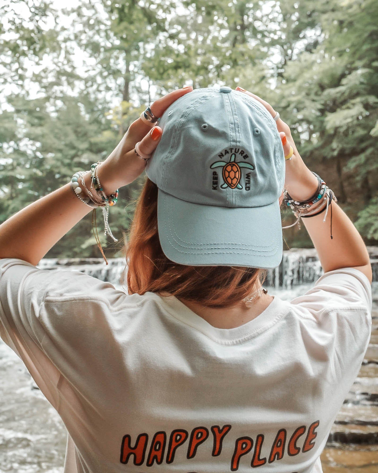 Keep Nature Wild Hat Wild Turtle Dad Hat | Slate