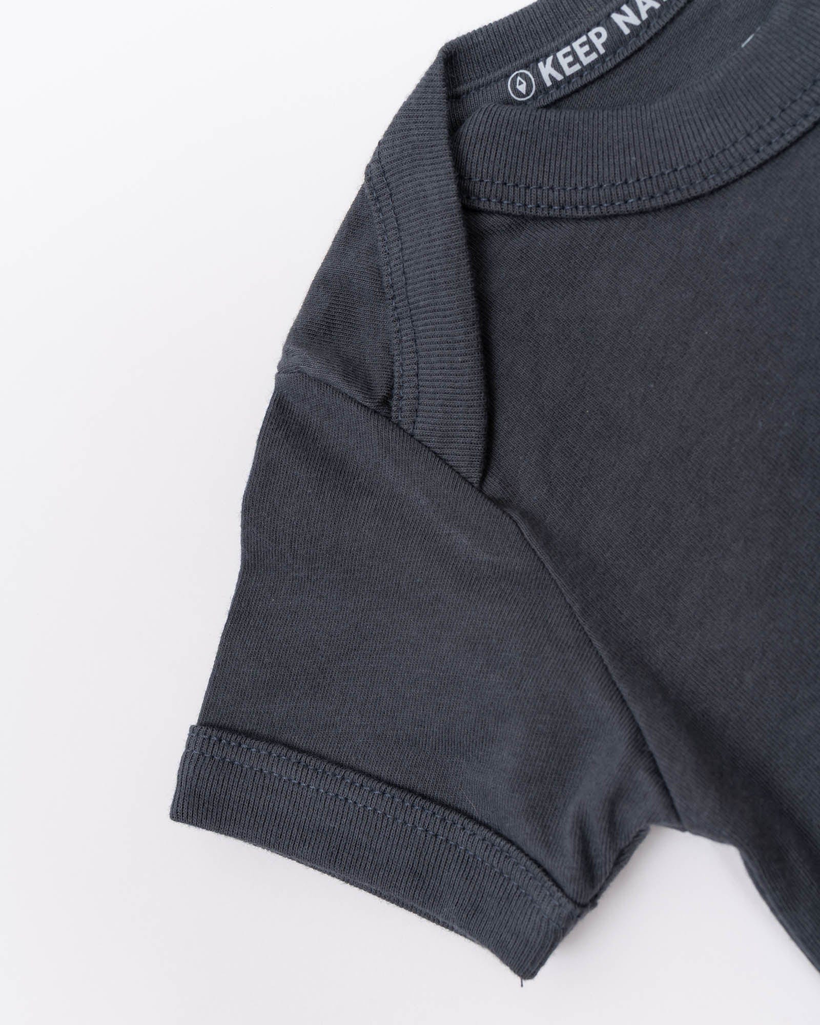Keep Nature Wild Kids Wildbear Baby Bodysuit | Coal