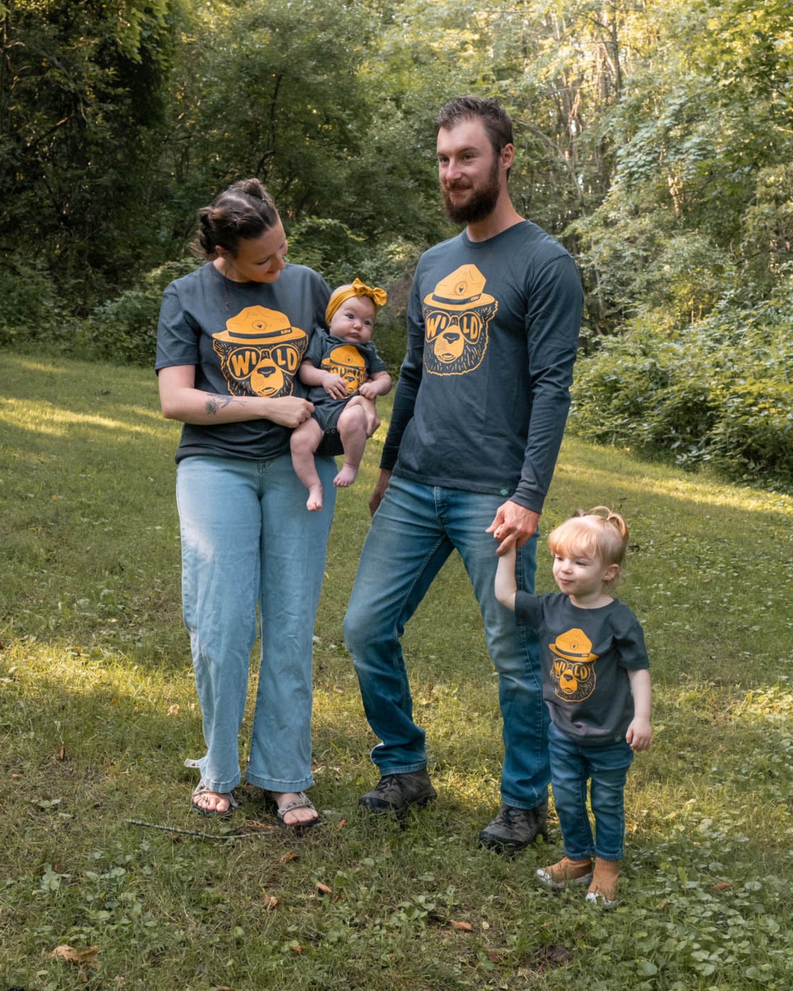 Keep Nature Wild Kids Wildbear Baby Bodysuit | Coal