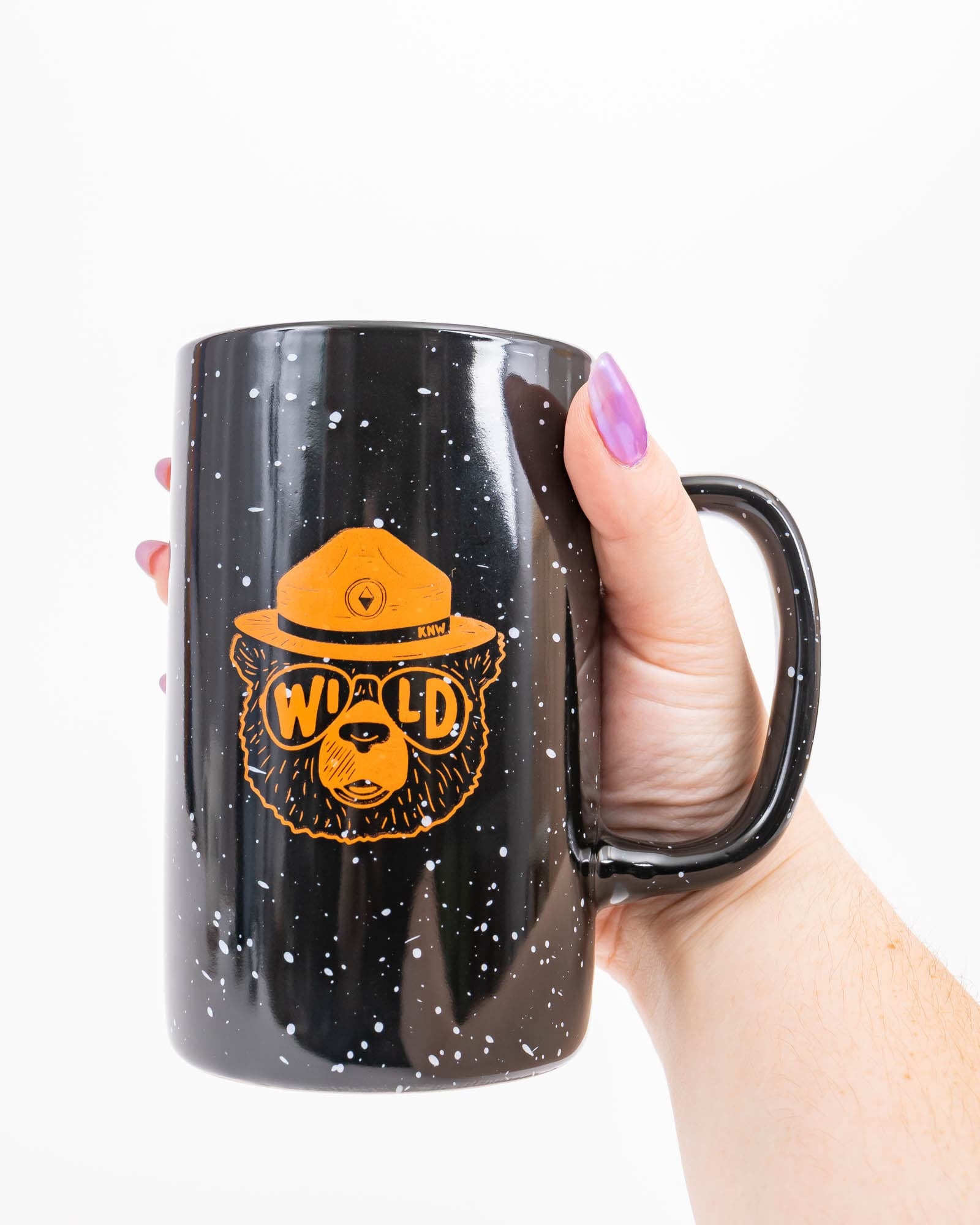 Keep Nature Wild Mug Wildbear Ceramic Mug | Black