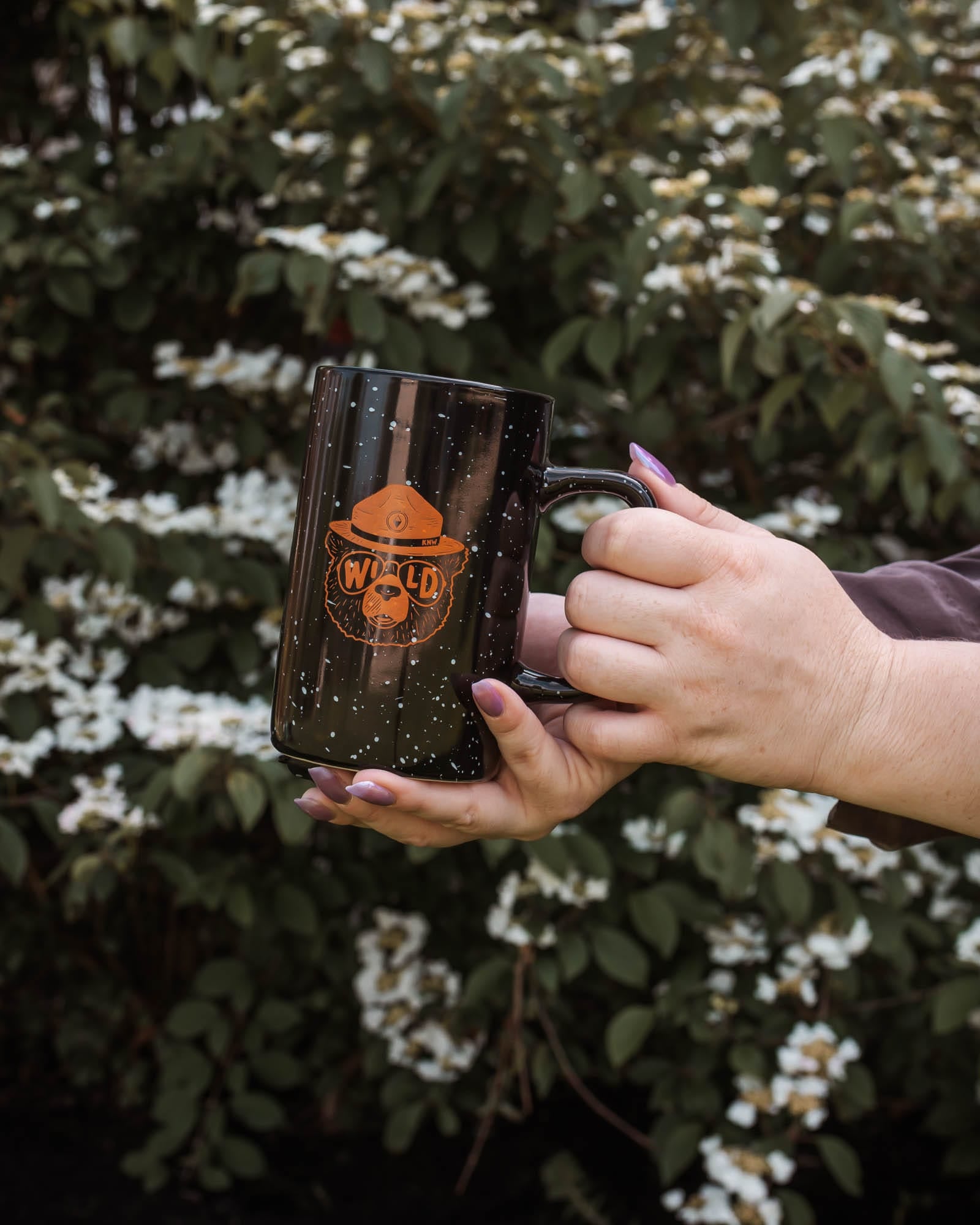 Keep Nature Wild Mug Wildbear Ceramic Mug | Black