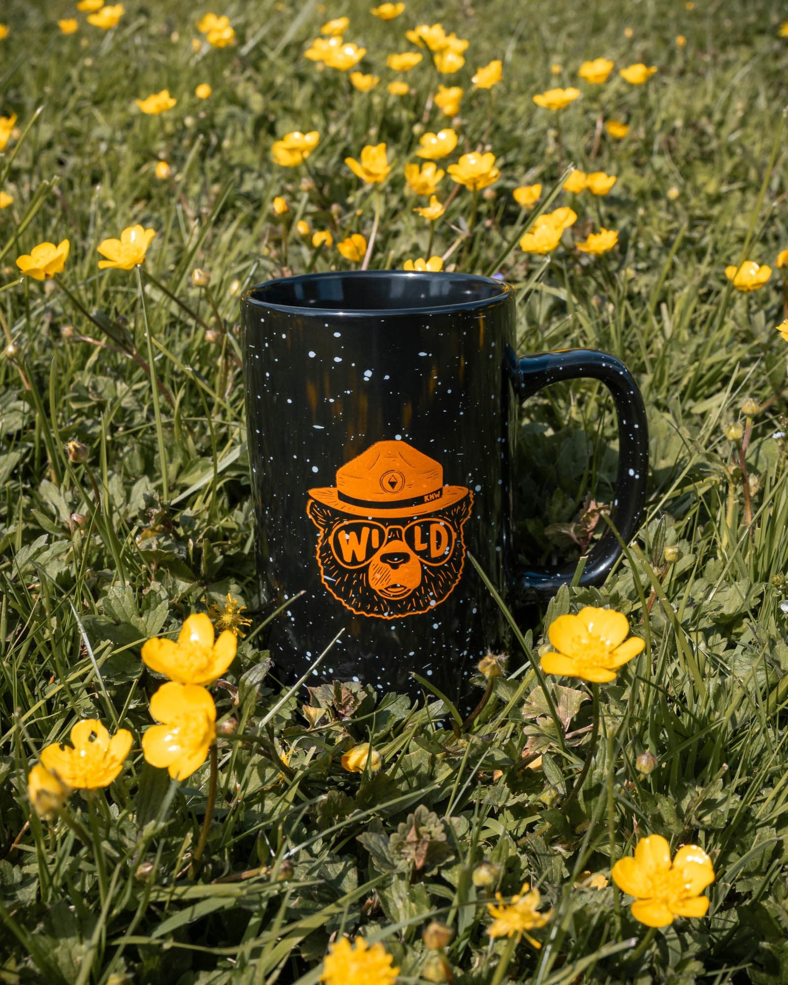 Keep Nature Wild Mug Wildbear Ceramic Mug | Black