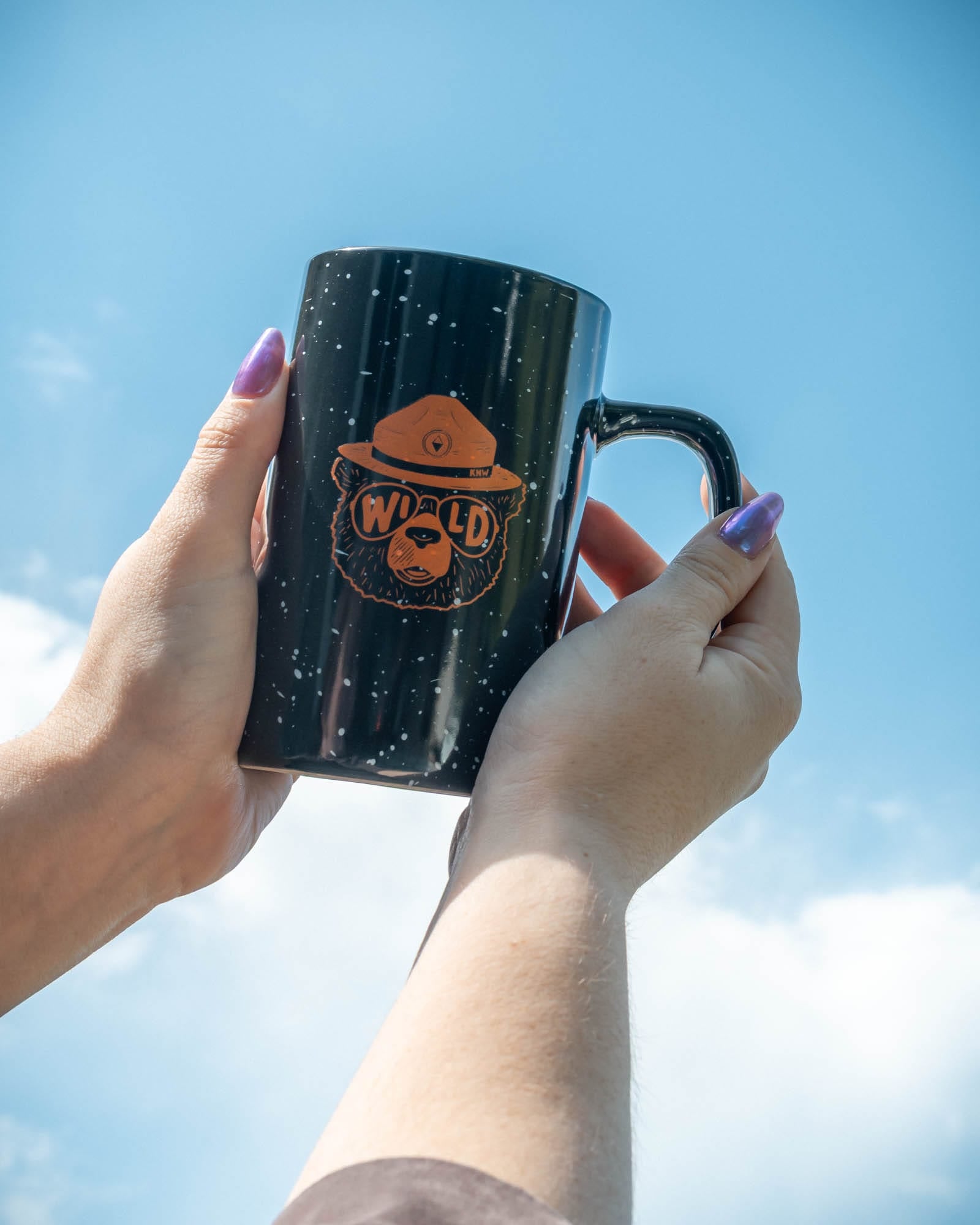 Keep Nature Wild Mug Wildbear Ceramic Mug | Black