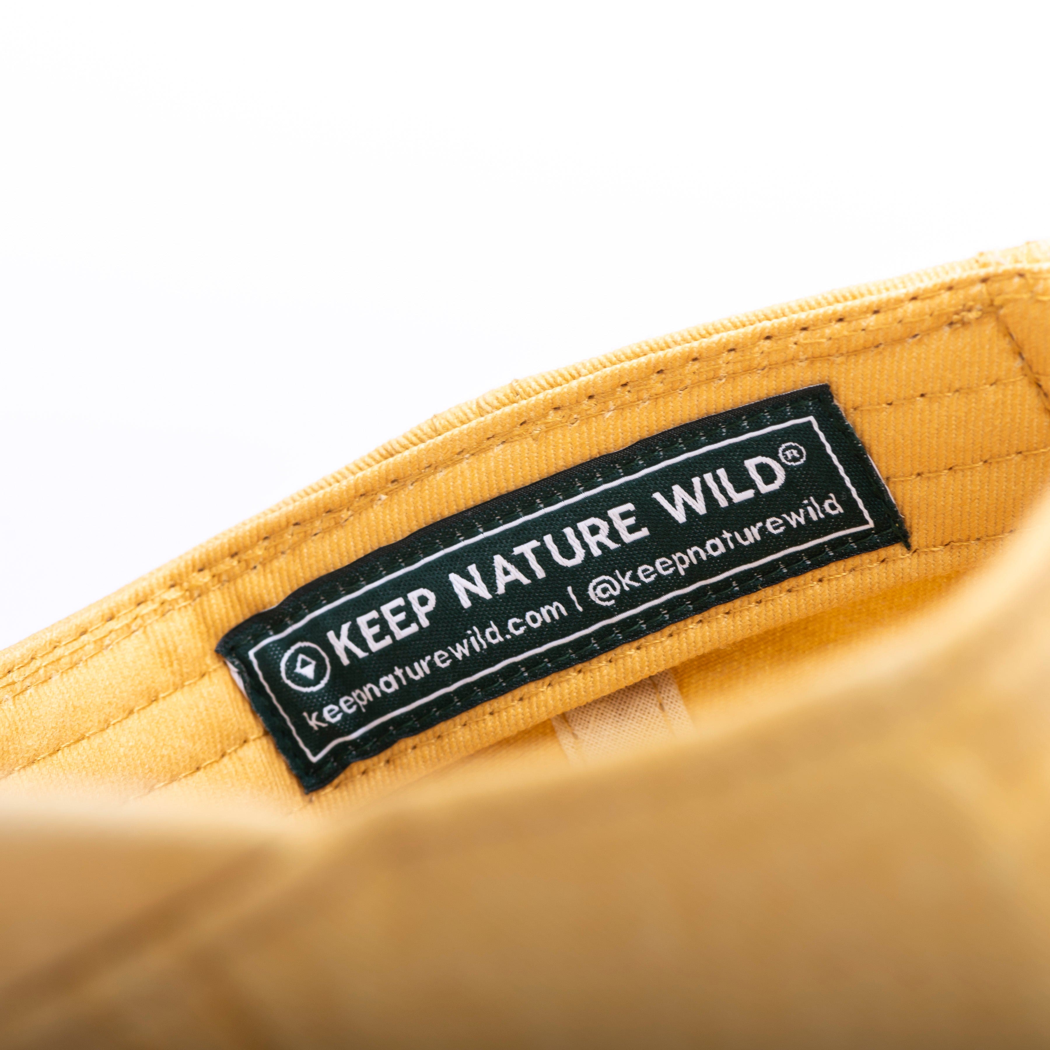 Keep Nature Wild Hat Wildbear Dad Hat | Mustard