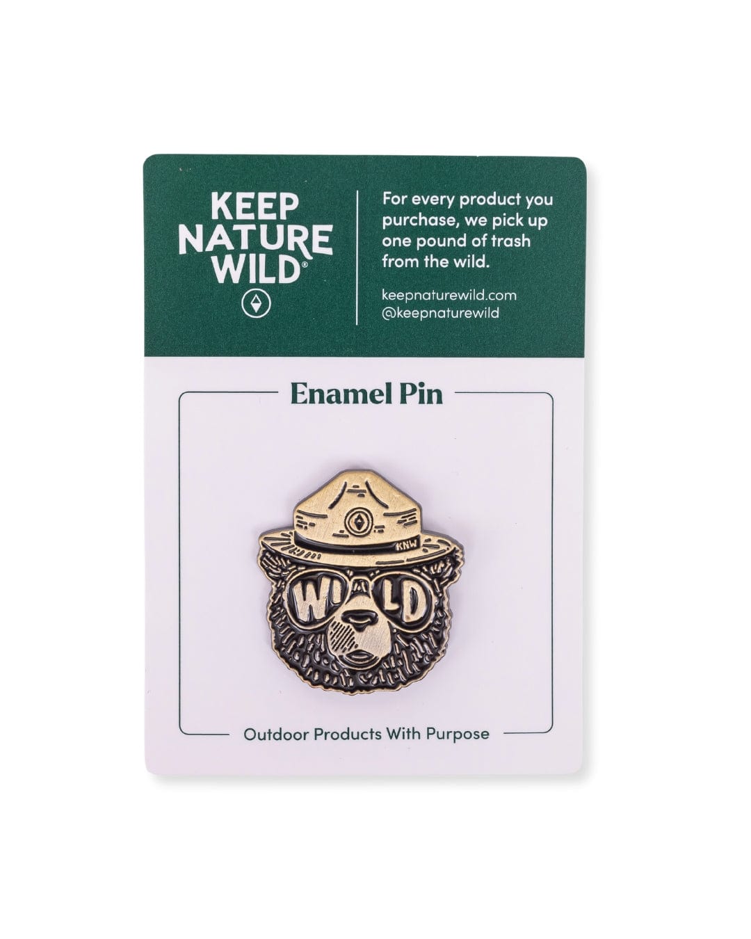 Keep Nature Wild Pin Wildbear | Enamel Pin