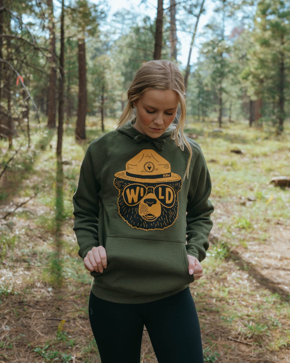 Wildbear Unisex Hoodie Olive