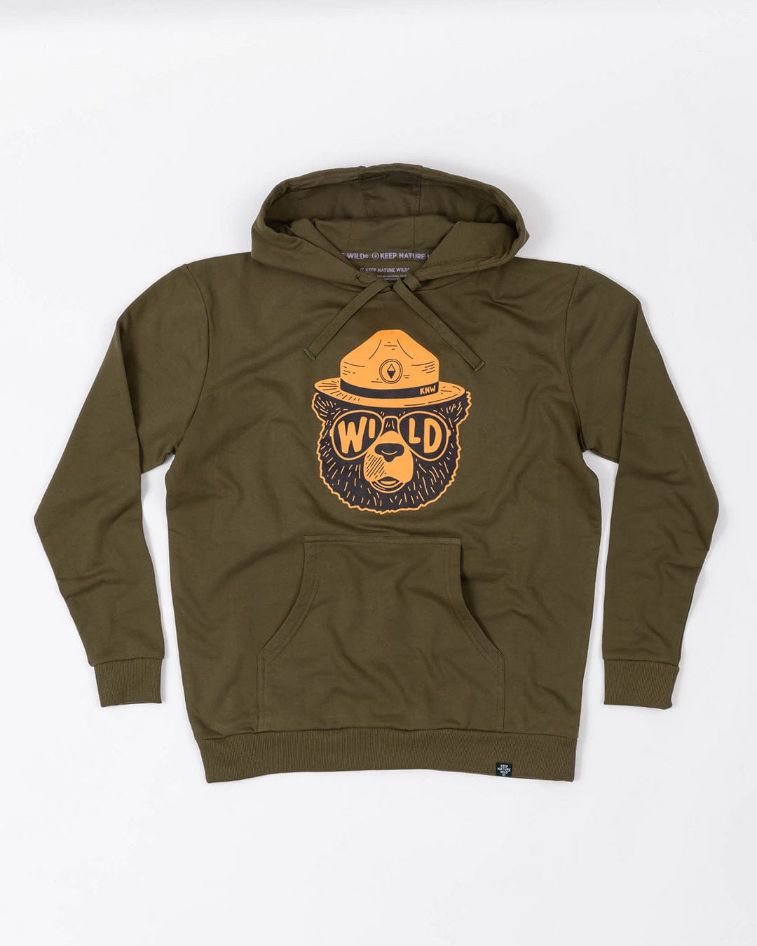 Keep Nature Wild Outerwear Wildbear Unisex Pullover Hoodie | Olive