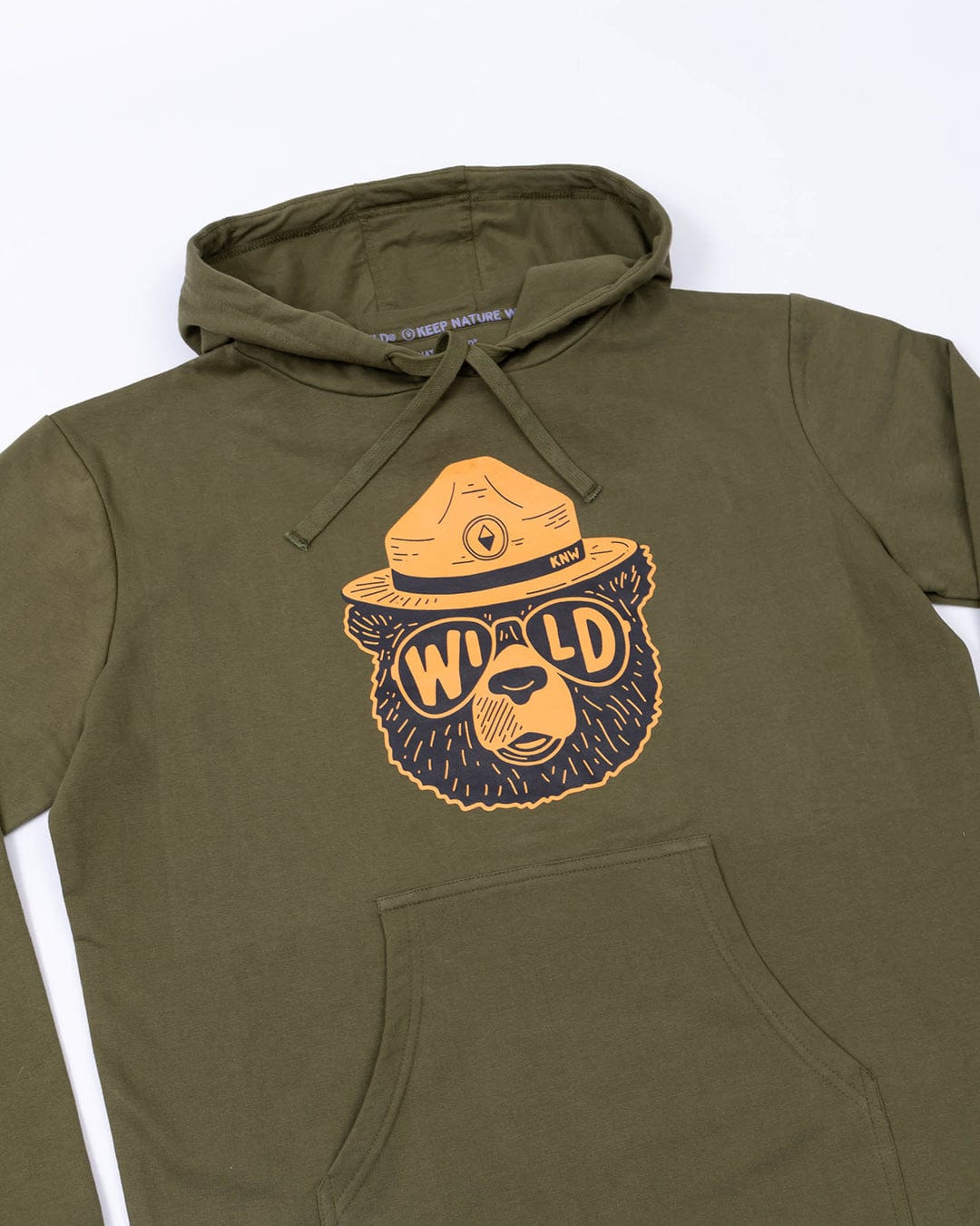 Keep Nature Wild Outerwear Wildbear Unisex Pullover Hoodie | Olive