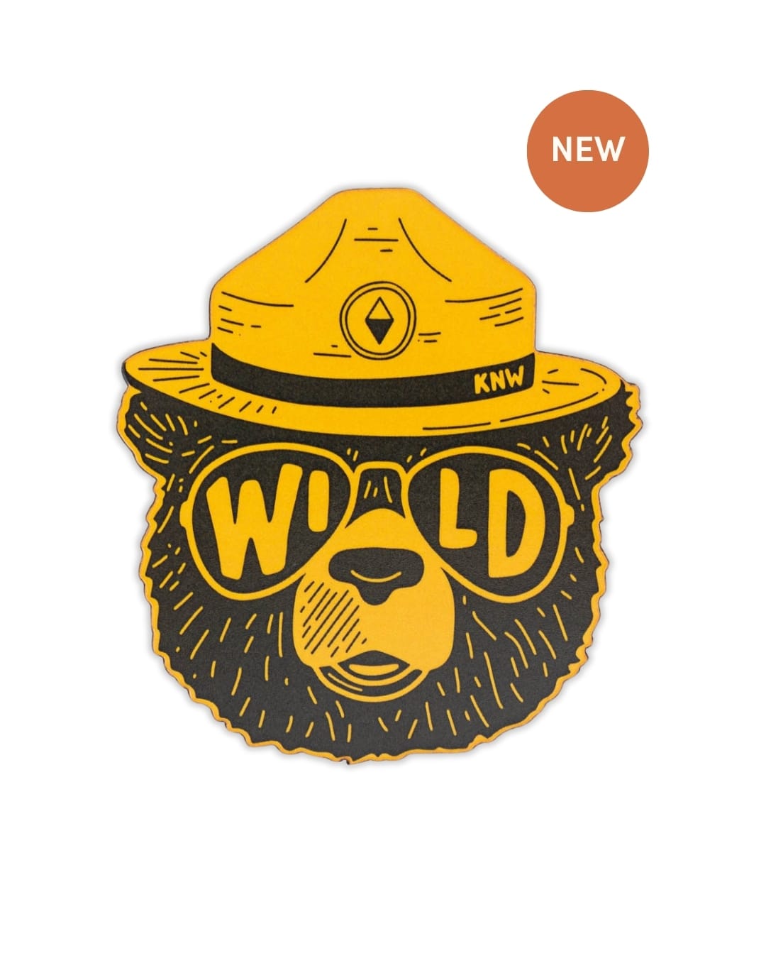 Keep Nature Wild Magnet Wildbear | Wood Magnet