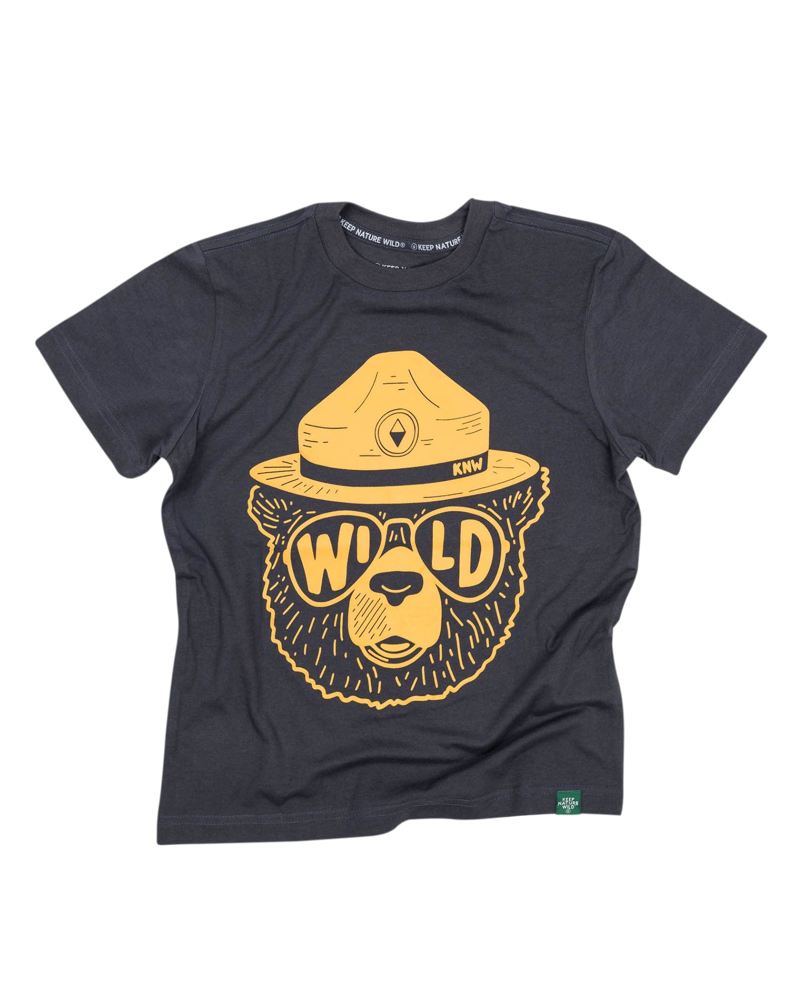 Keep Nature Wild Kids Wildbear Youth Tee | Coal