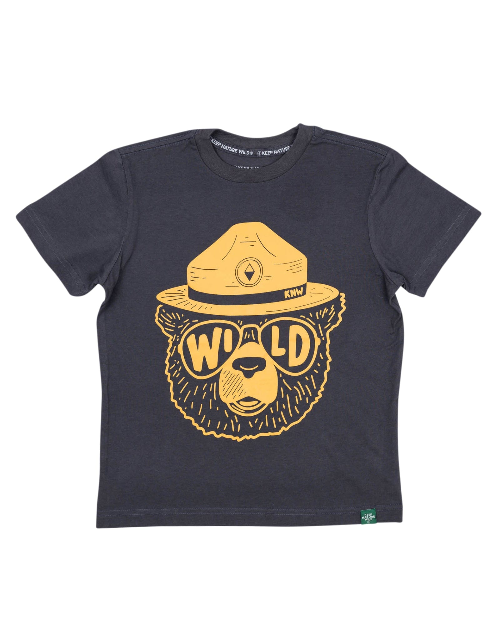 Keep Nature Wild Kids Wildbear Youth Tee | Coal