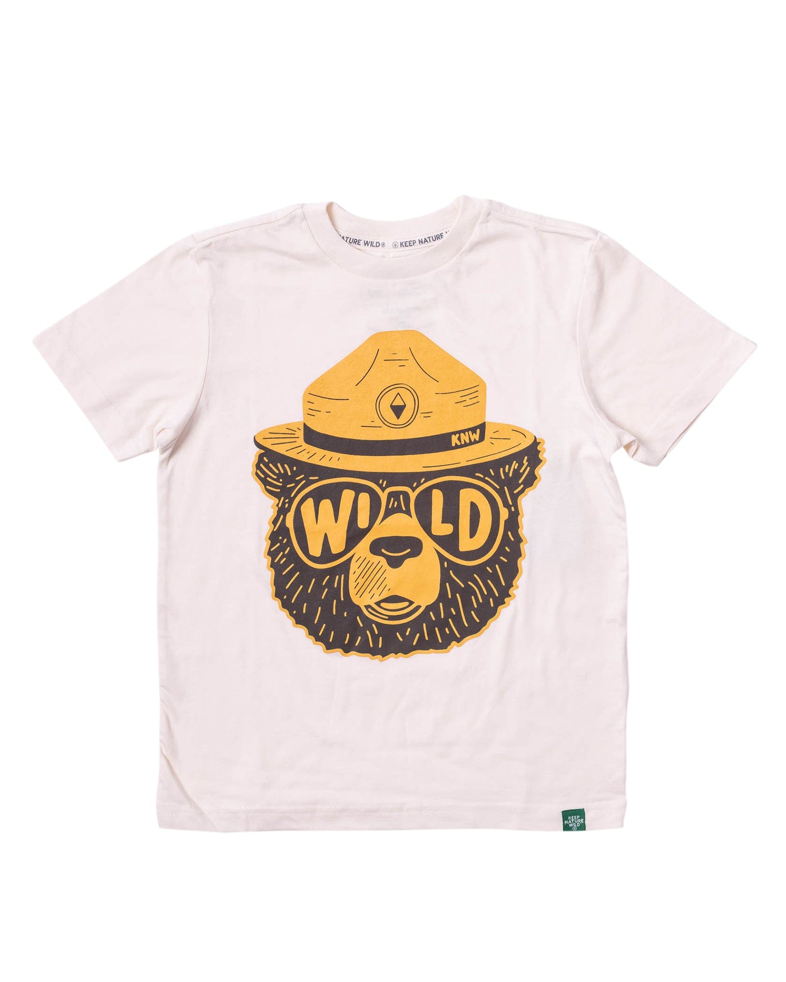 Keep Nature Wild Kids Wildbear Youth Tee | Heather Natural