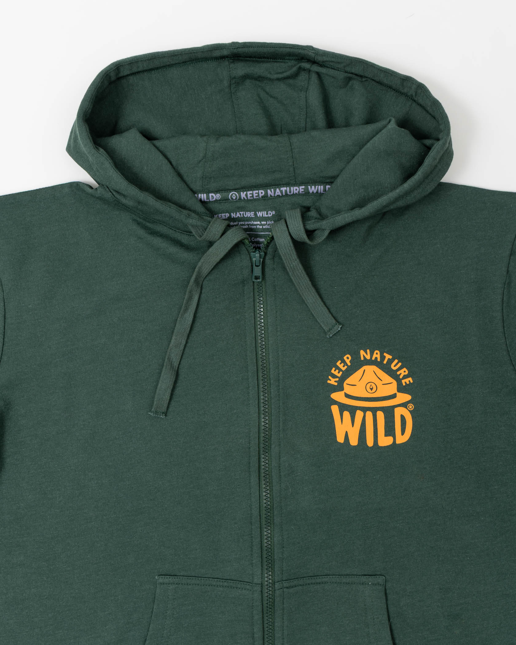 Keep Nature Wild Outerwear Wildbear Zip-Up Hoodie | Heather Forest