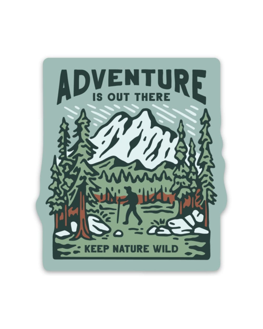 Keep Nature Wild Sticker Adventure Out There Hiker | Sticker