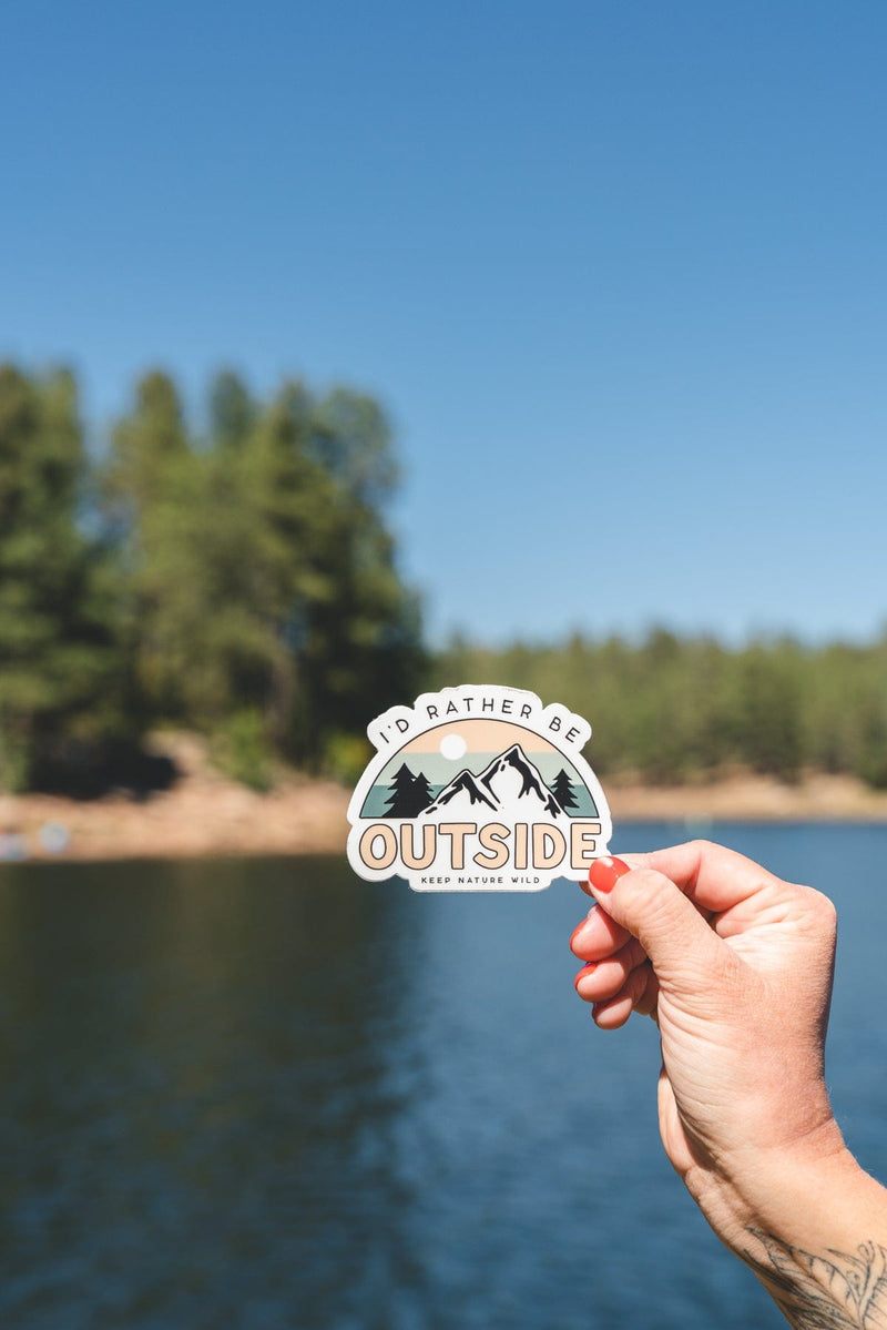 Be Outside Sticker