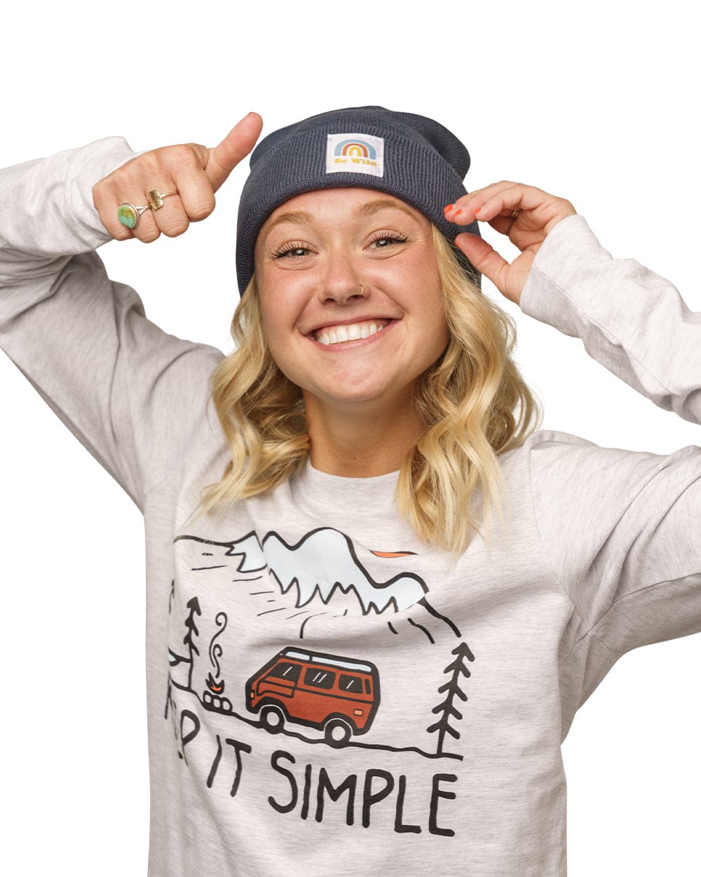 Keep Nature Wild Beanie Be Wild Cuffed Beanie | Slate