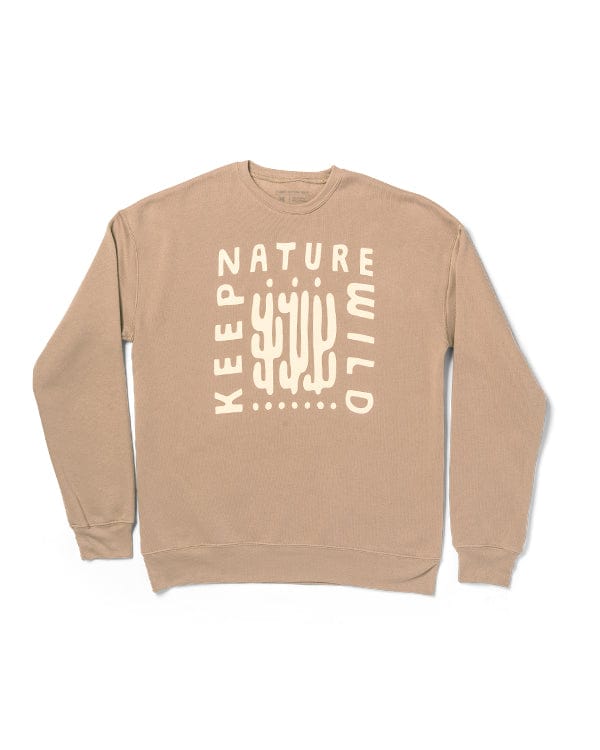 Keep Nature Wild Outerwear Cactus Buds Unisex Pullover | Tan