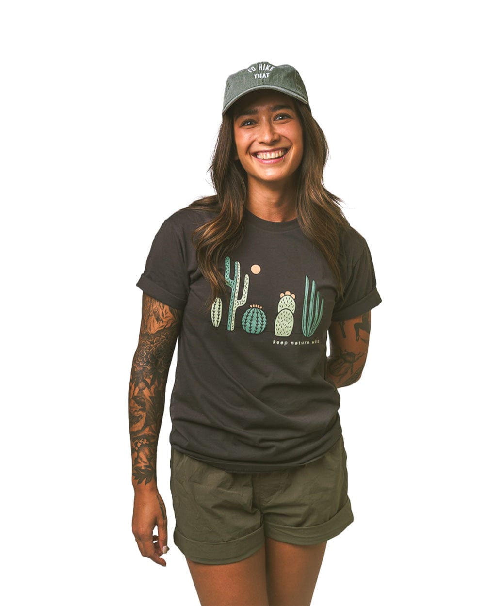 Keep Nature Wild Tee Cactus Friends Unisex Tee | Coal