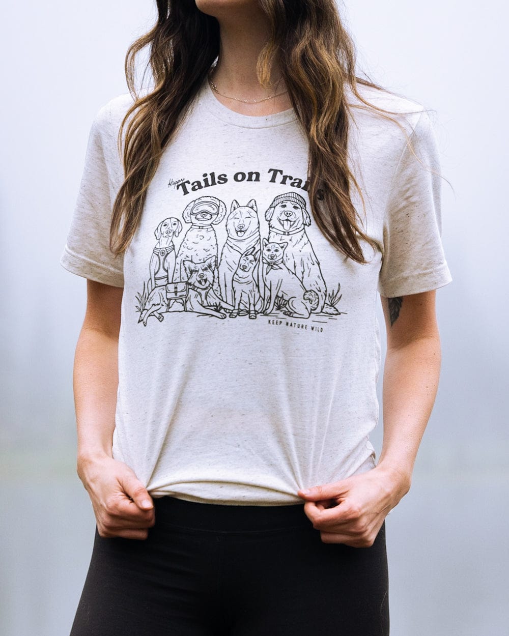 Keep Nature Wild Tee Happy Tails Unisex Tee | Oatmeal