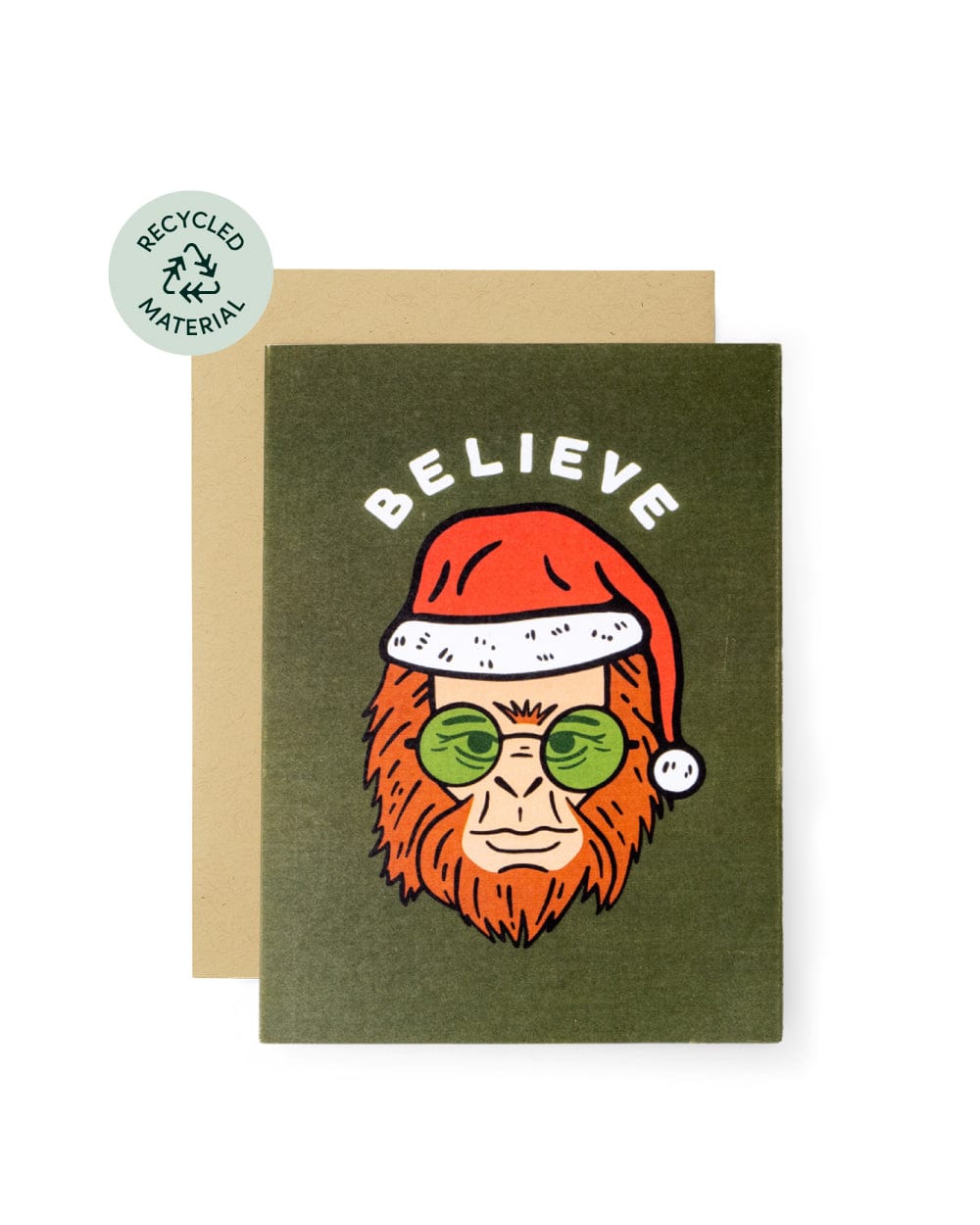 Keep Nature Wild Greeting Card Single Holiday Clyde the Sasquatch | Greeting Card