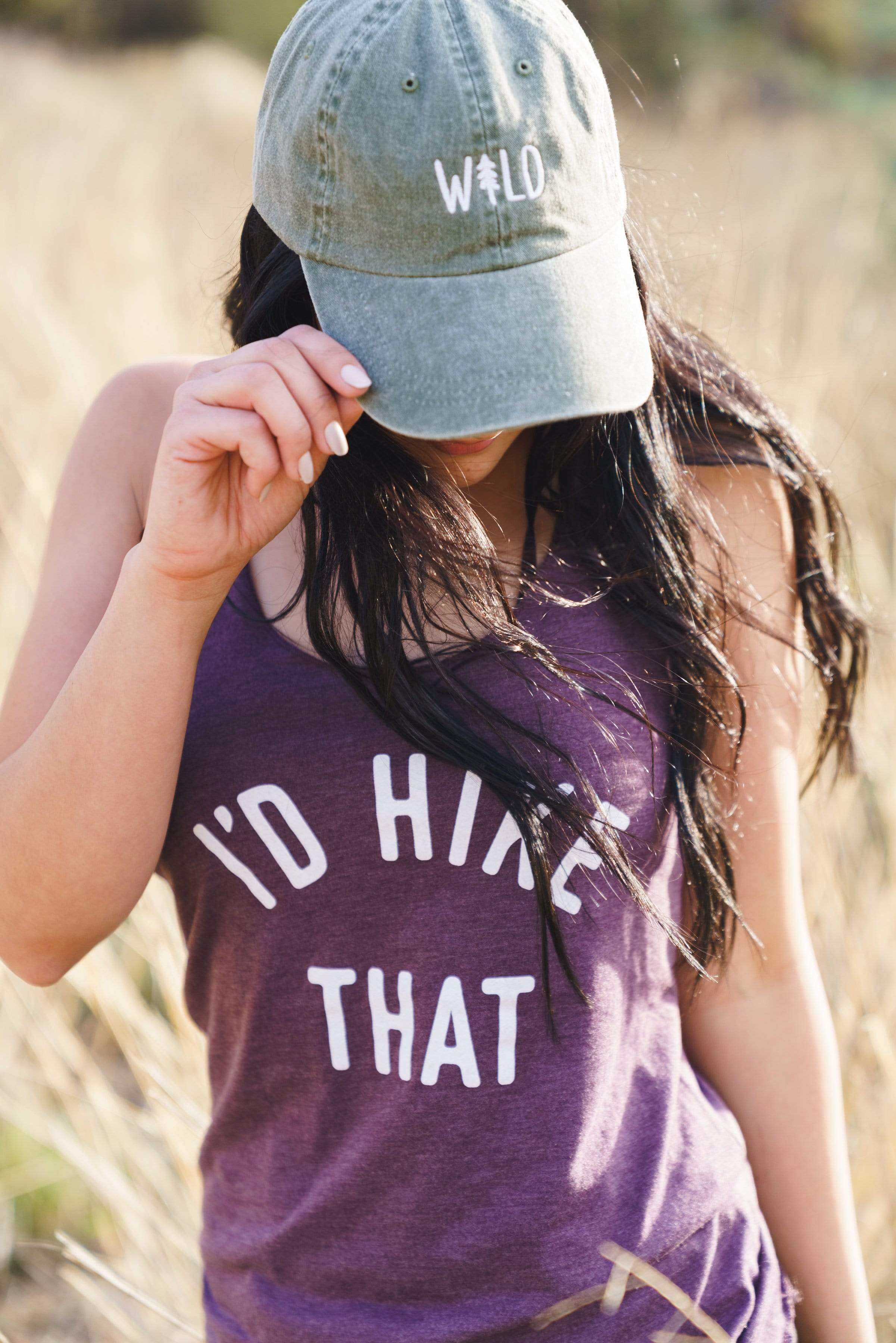 I'd Hike That Racerback Tank | Amethyst - Keep Nature Wild