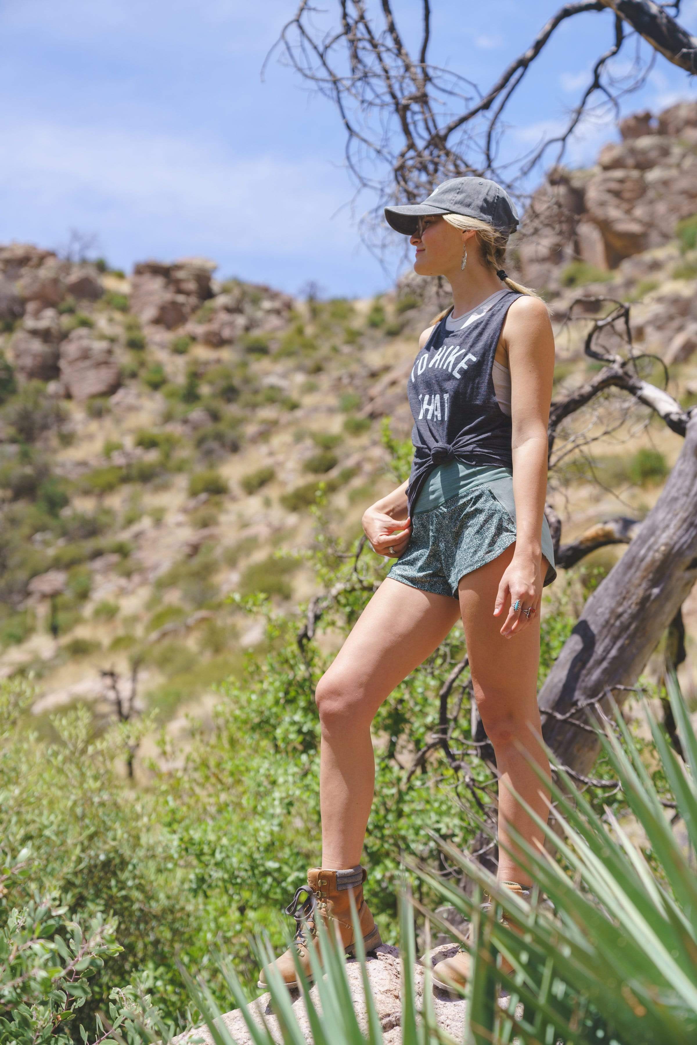I'd Hike That Women's Muscle Tank | Charcoal Grey - Keep Nature Wild