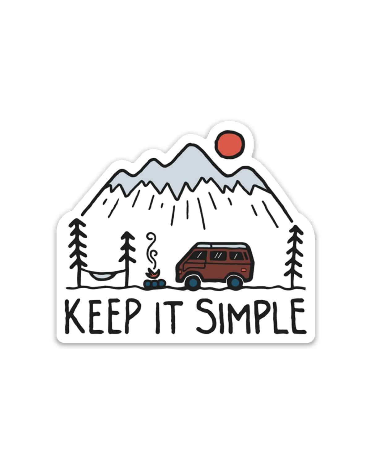 Keep it Simple | Sticker - Keep Nature Wild