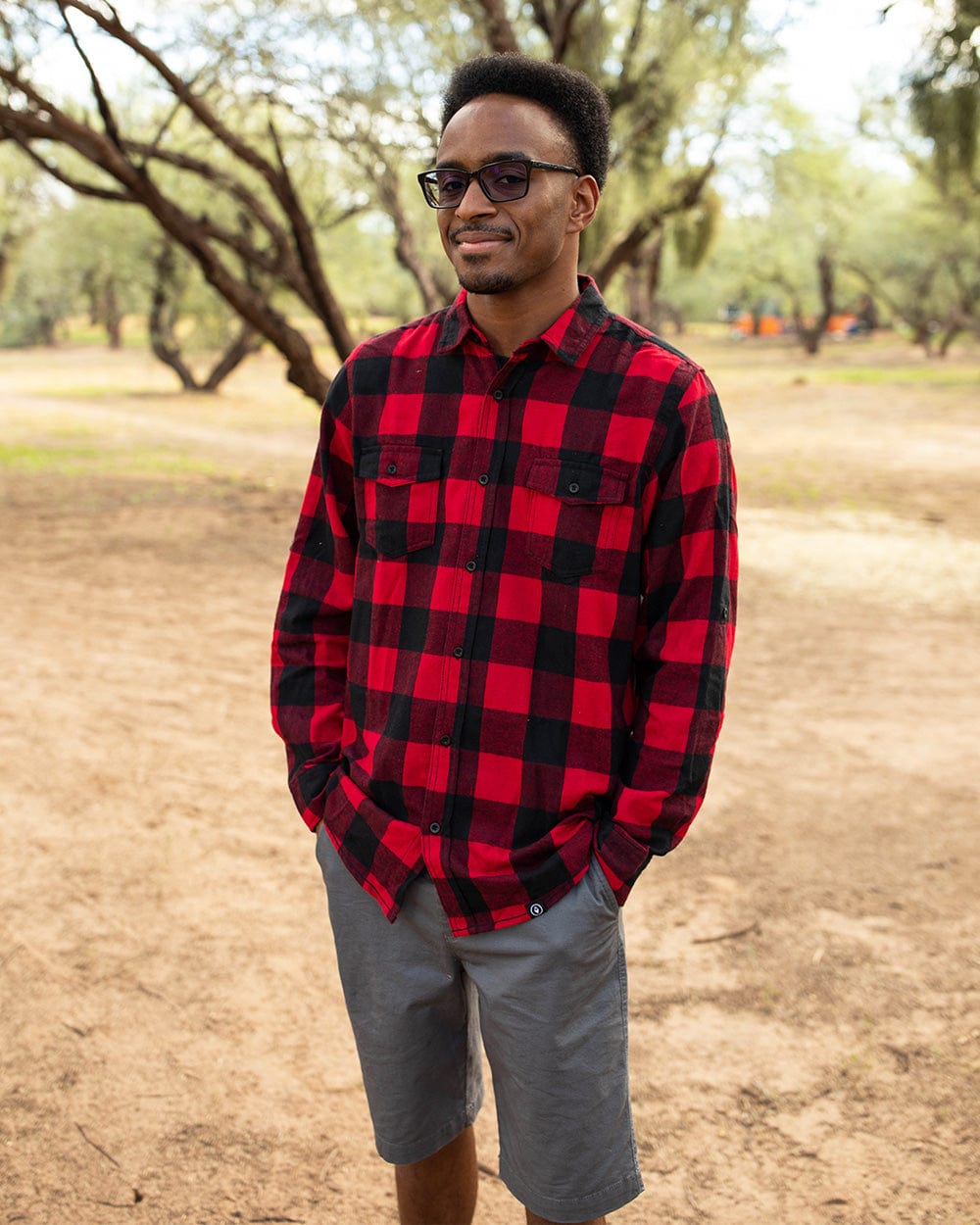 Keep Nature Wild Long Sleeve Keep Nature Wild Unisex Flannel | Red